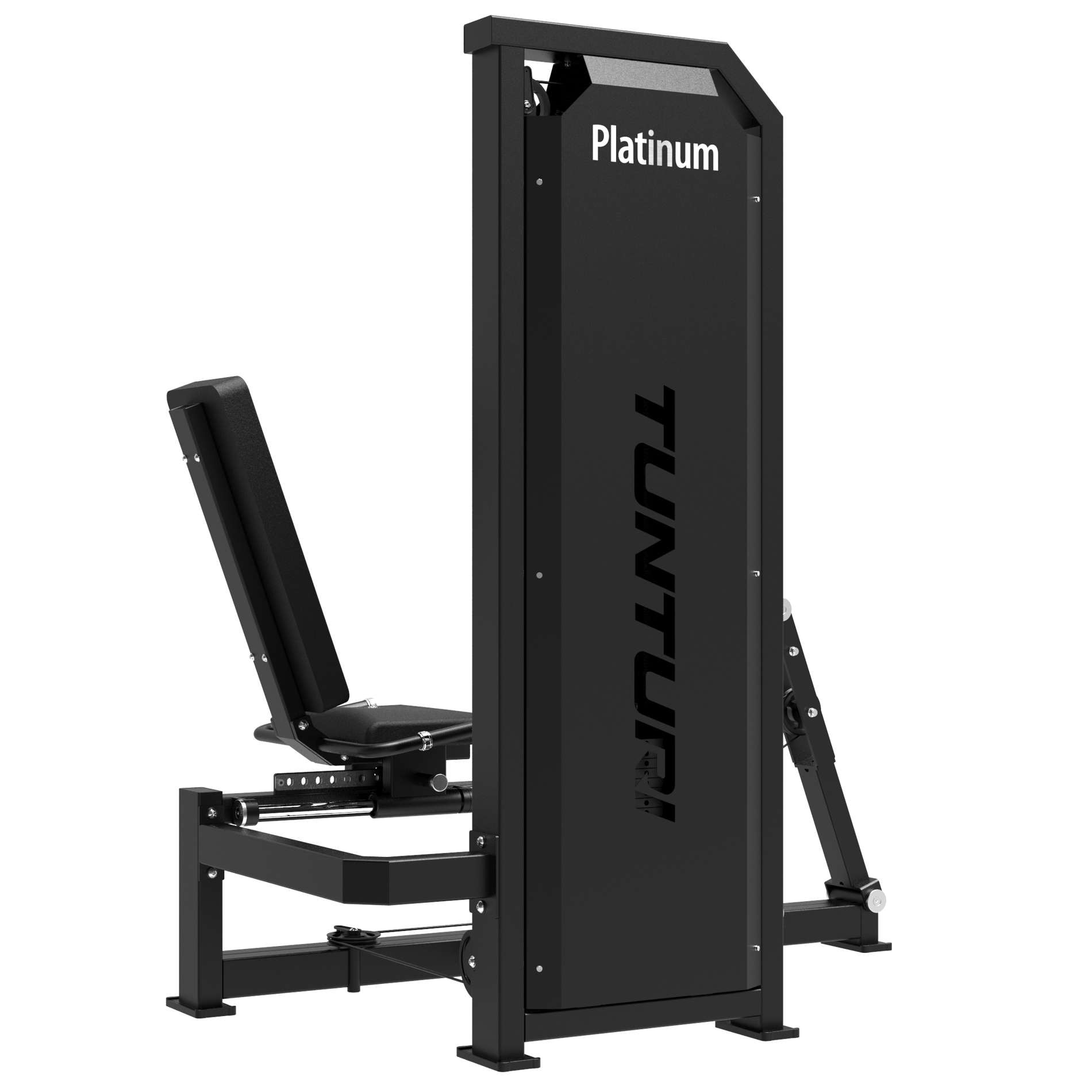 Multiestação Platinum Seated Leg Press Selectorized V-series Tunturi Preto-4