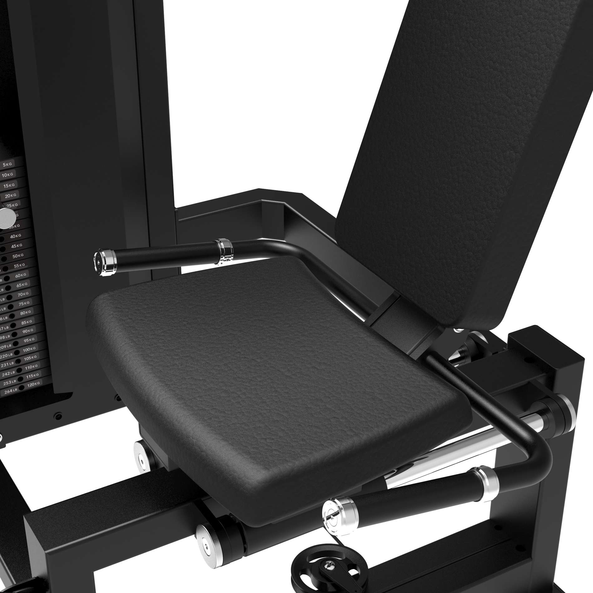 Multiestação Platinum Seated Leg Press Selectorized V-series Tunturi Preto-5