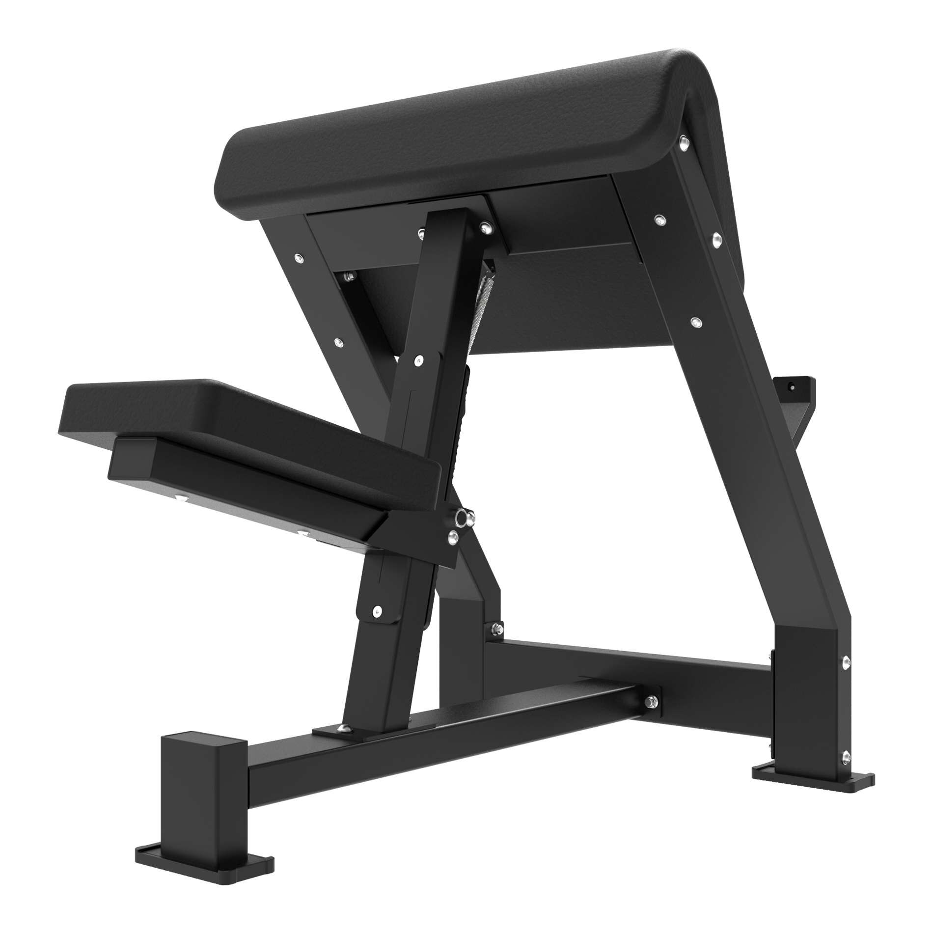 Banco de musculação Platinum Preacher Curl V-Series Preto-4