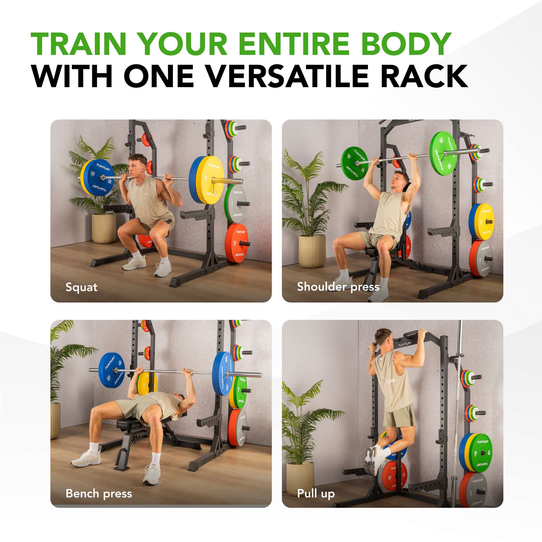 Half Rack Multiestação HR60 Tunturi Preto-4