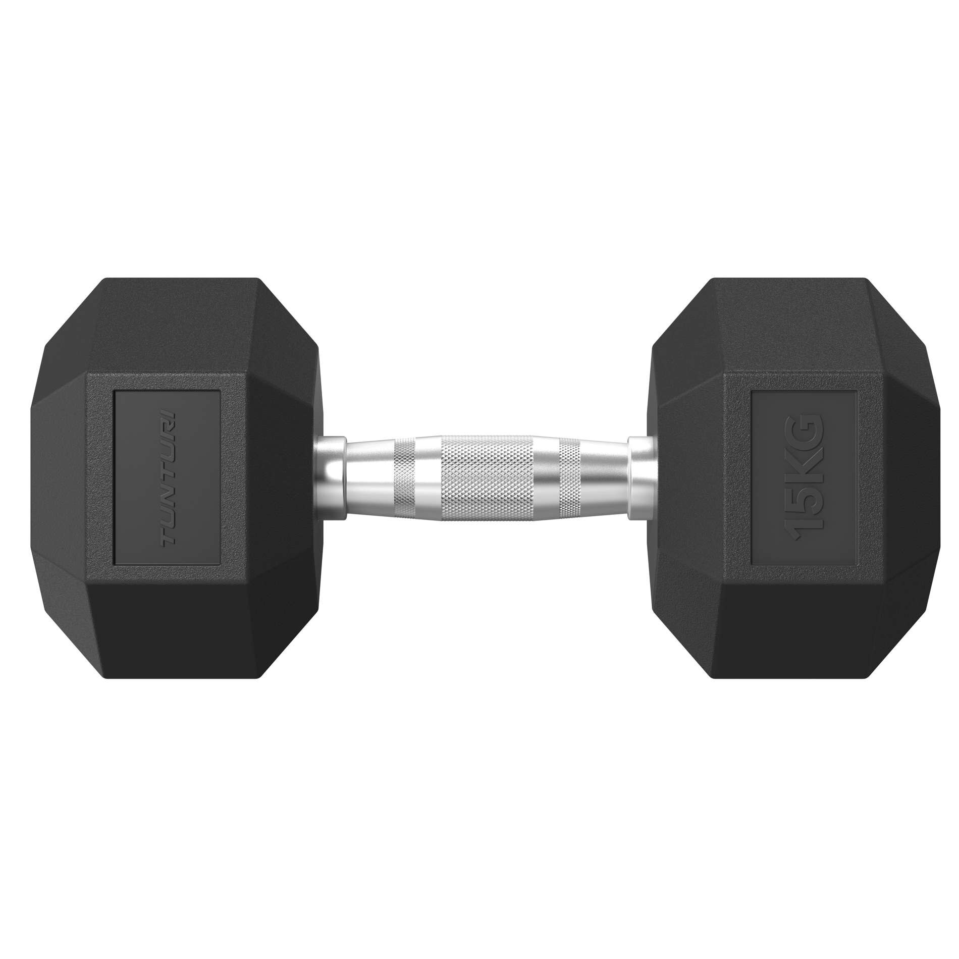 Haltere hexagonal Platinum Hex Rubber Tunturi Preto-2