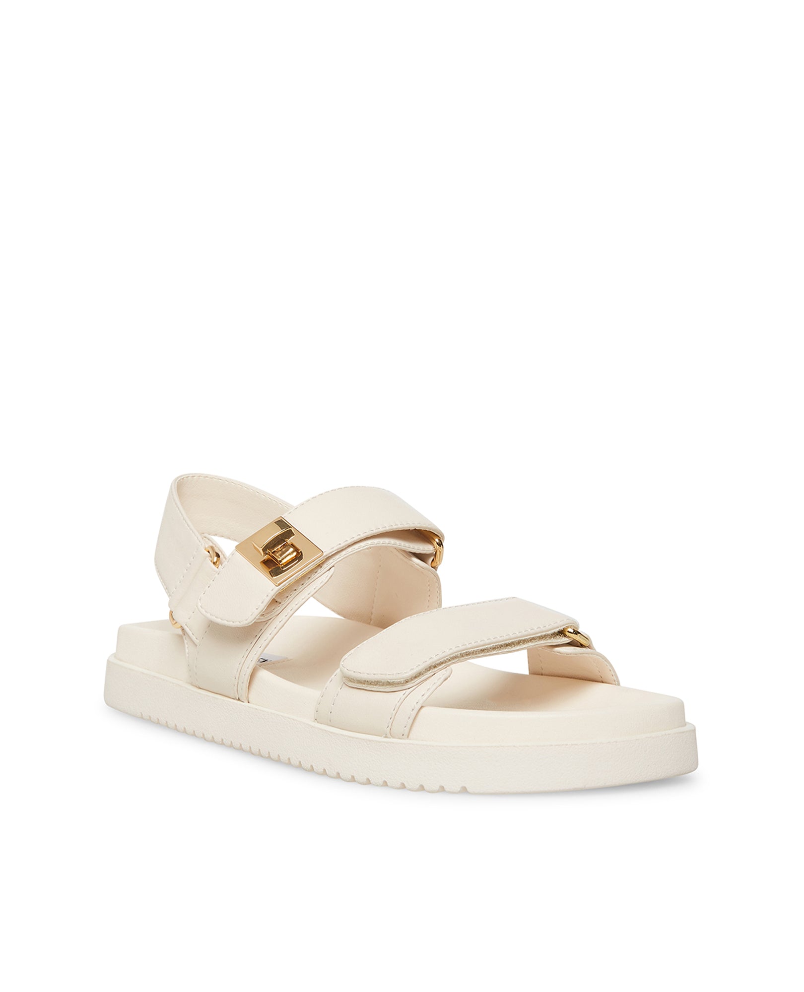 Sandálias Rasas Mona Beige Claro Pele Castanho-claro-2