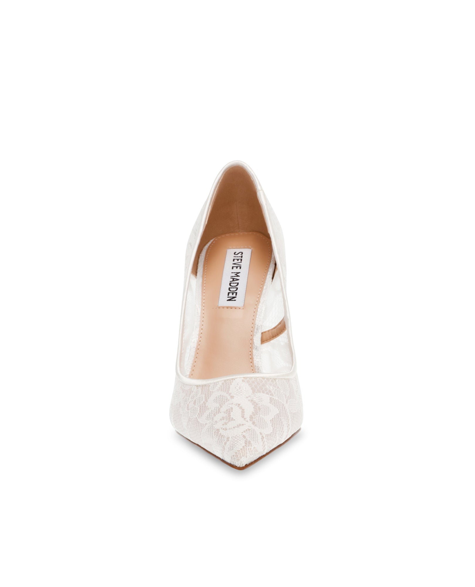 Sapatos de Salto Evelyn-L Branco Renda Branco-3