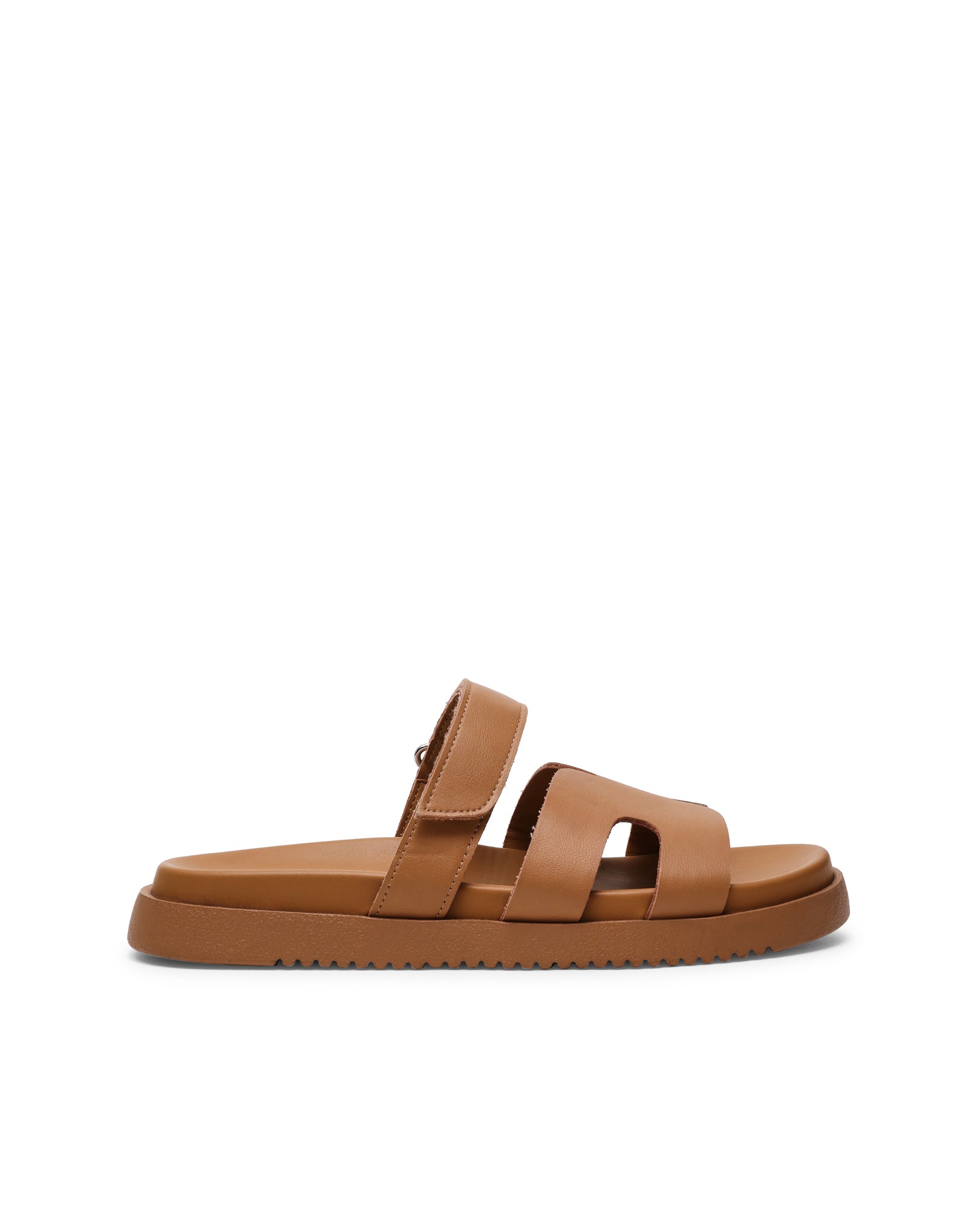 Sandálias Rasas Missile Cognac/Cognac Camel-1