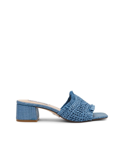 Imagem 0 de Sandálias de tacão Cienega mule Denim Raffia