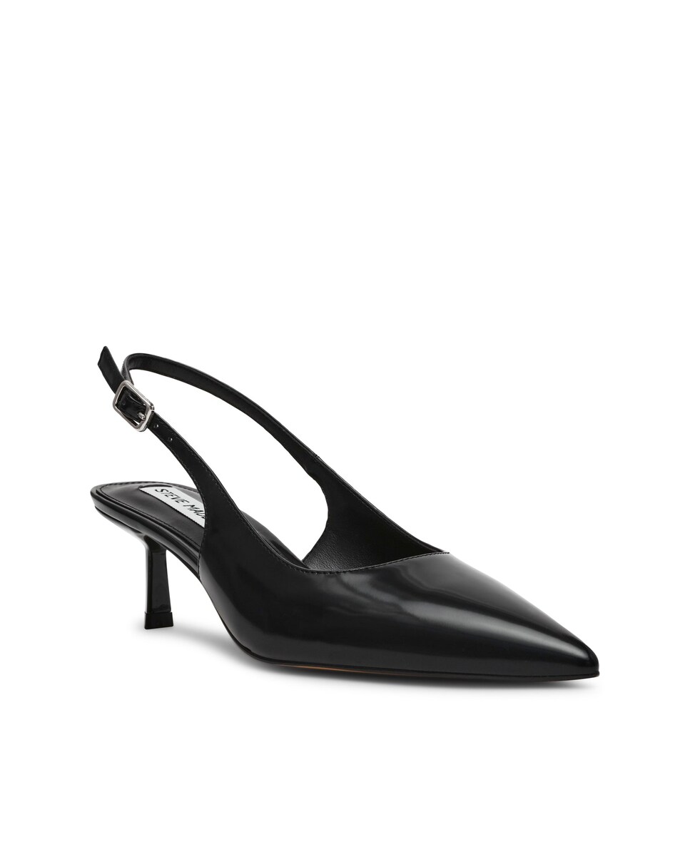Mules de Salto Slingback Korra Preto Box Leather Preto-2