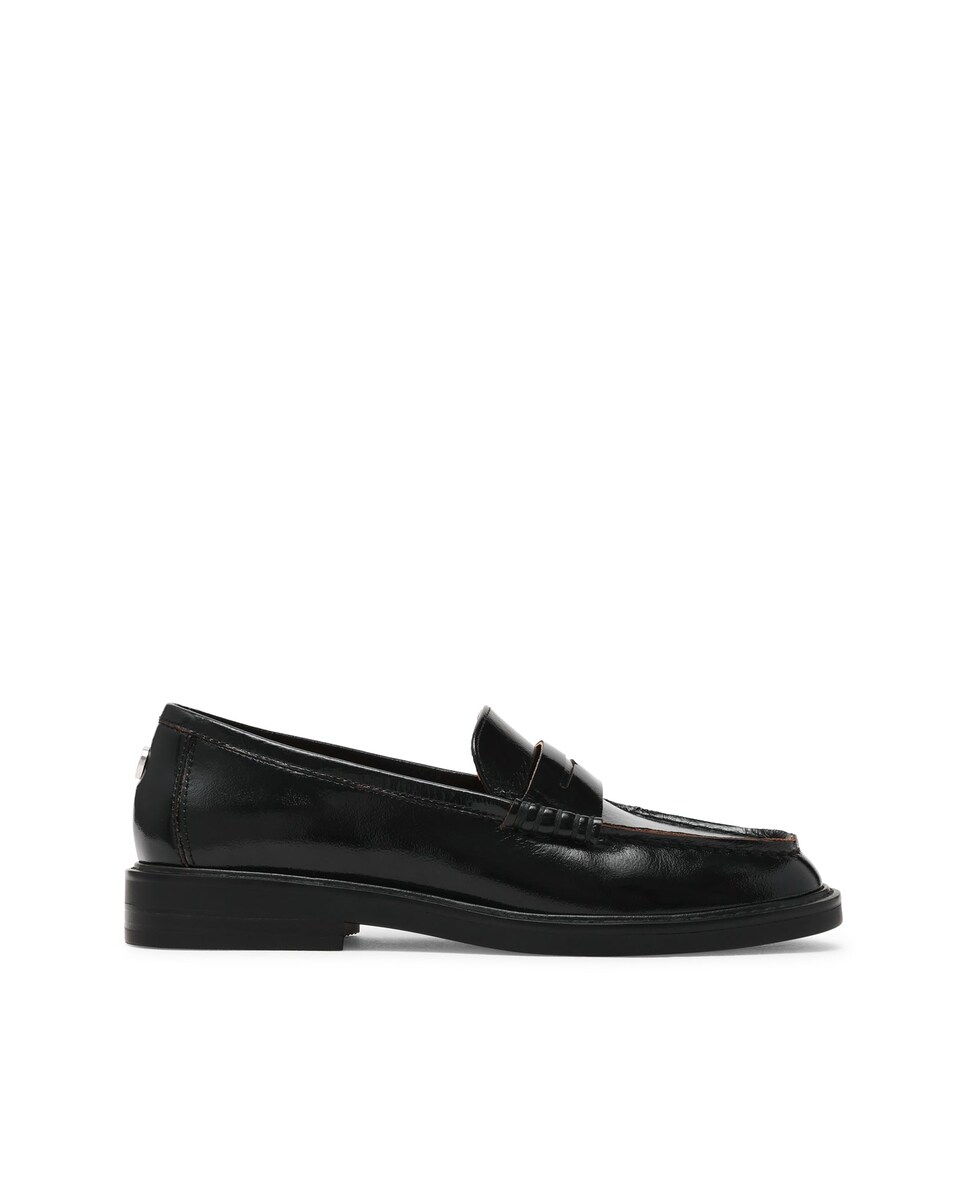 Loafers Adison Preto Pele Preto-1