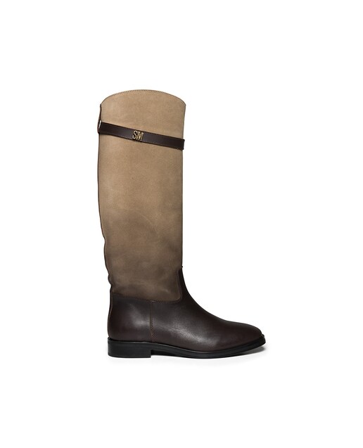 Imagem 0 de Botas Novi Taupe/Castanho