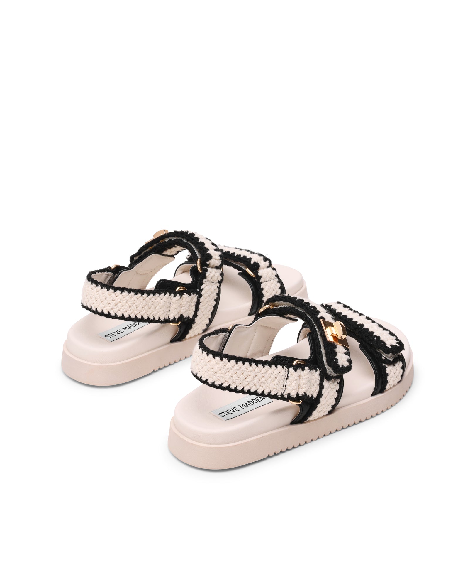 Sandálias Rasas Mona-M Creme Multi Castanho-claro-3