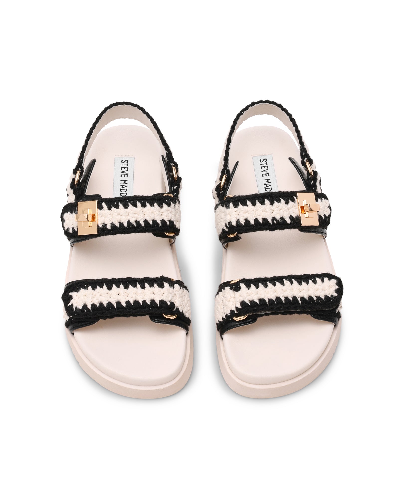 Sandálias Rasas Mona-M Creme Multi Castanho-claro-4