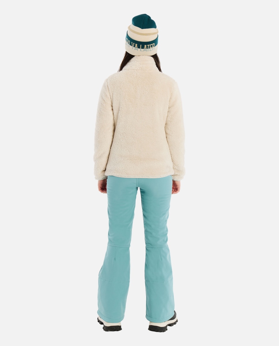 Forro Polar de Ski Riri Jr Full Zip Protest Branco-4