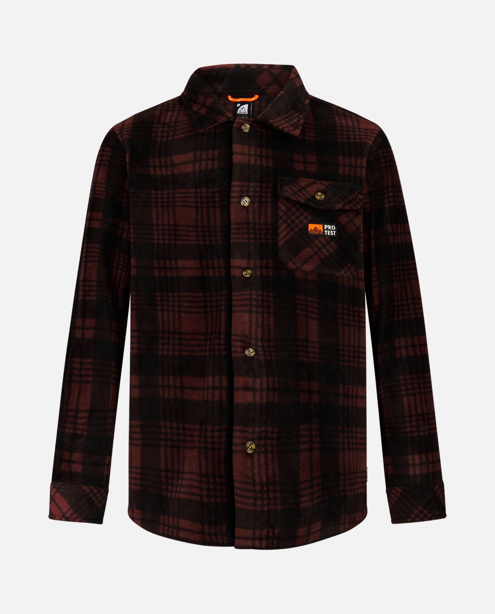 Camisa de Ski Jacob Protest Castanho-8