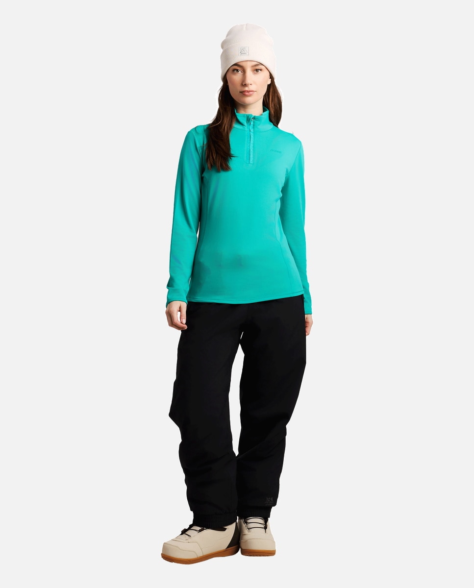 Forro Polar de Ski Refabriz 1/4 Zip Protest Verde-5