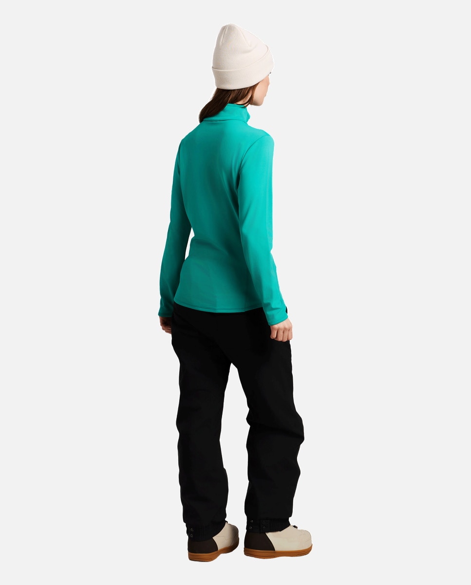 Forro Polar de Ski Refabriz 1/4 Zip Protest Verde-6