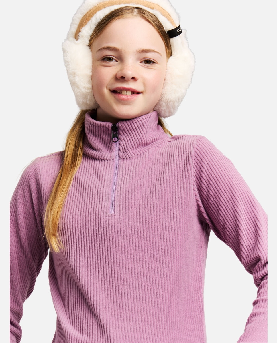 Forro Polar de Ski Zora Jr 1/4 Zip Protest Roxo-4