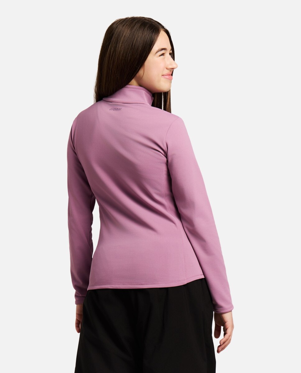 Forro Polar de Ski Refabrizoy Jr 1/4 Zip Protest Roxo-2