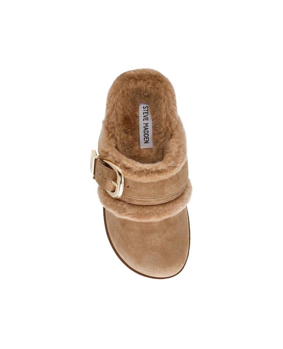 Mules Cozy Up Tan Camurça Castanho-claro-3