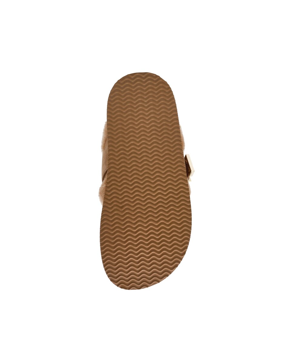 Mules Cozy Up Tan Camurça Castanho-claro-4