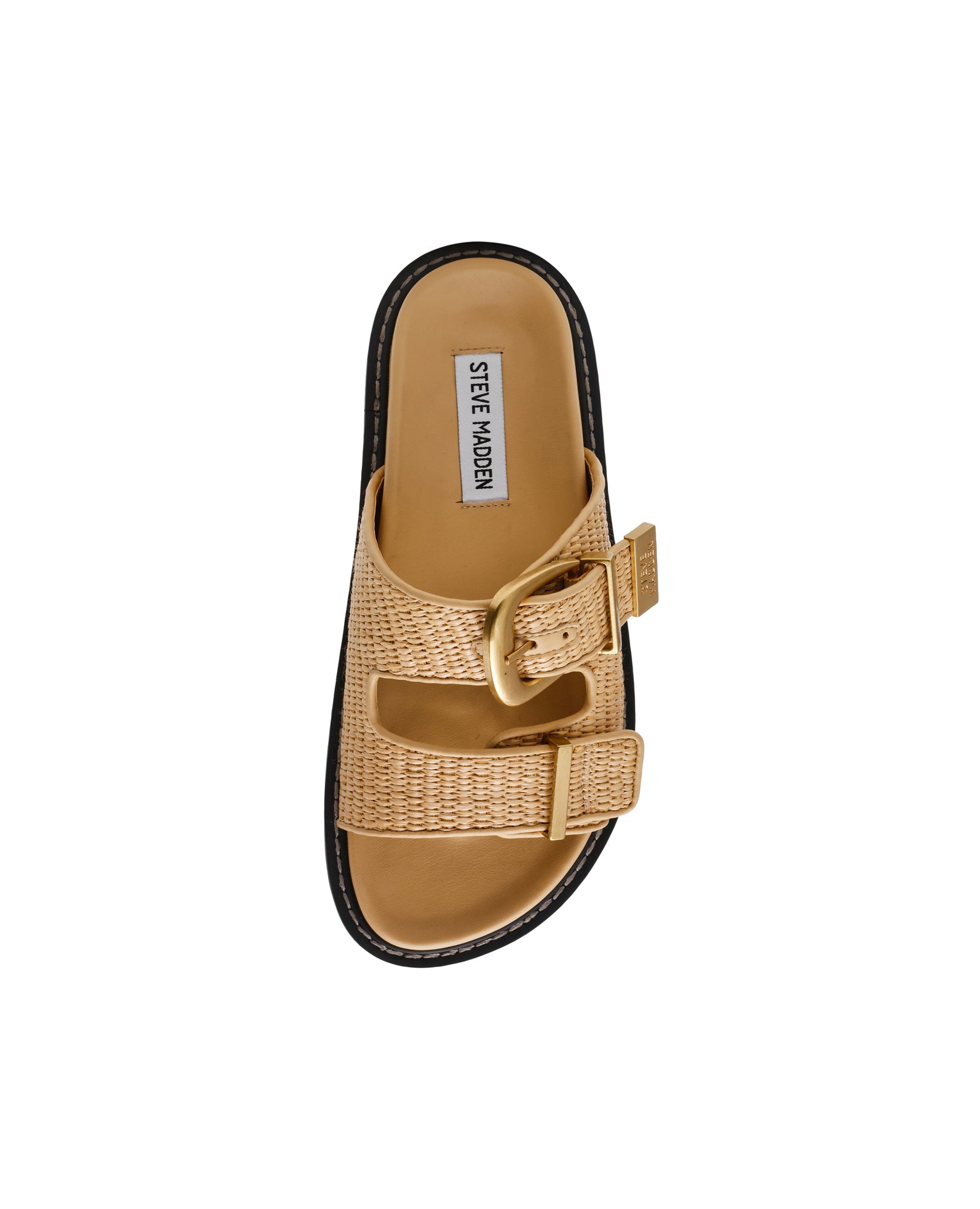 Sandálias Rasas Arch Natural Raffia Castanho-claro-4