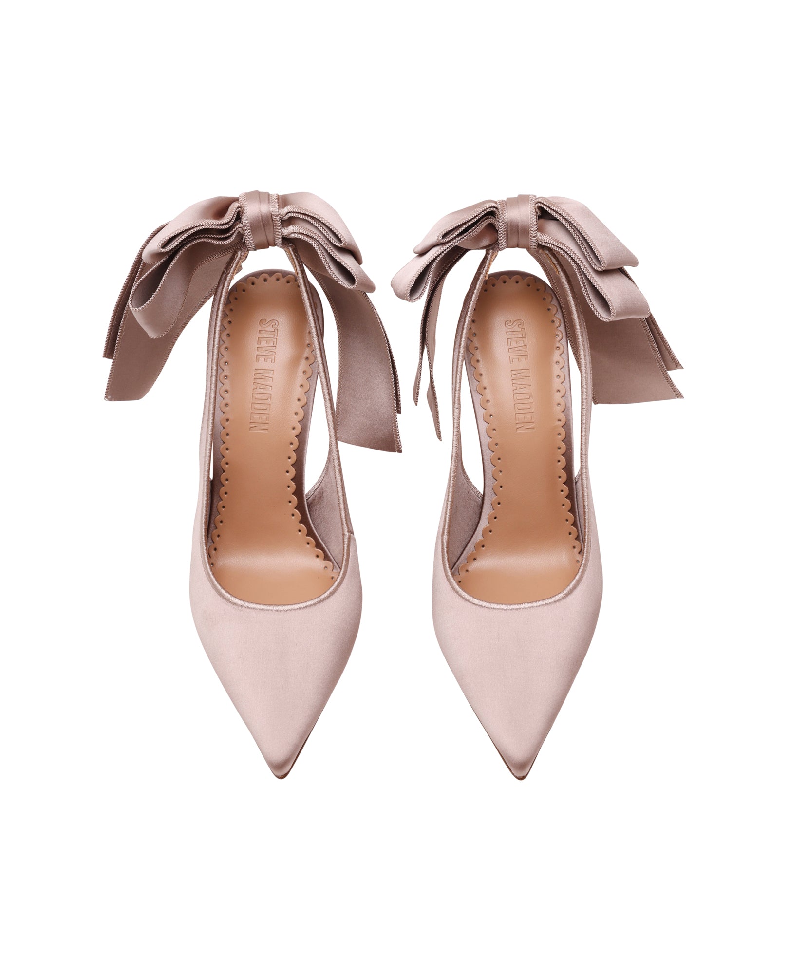 Sapatos de Salto Teacup Taupe Cetim Taupe-4