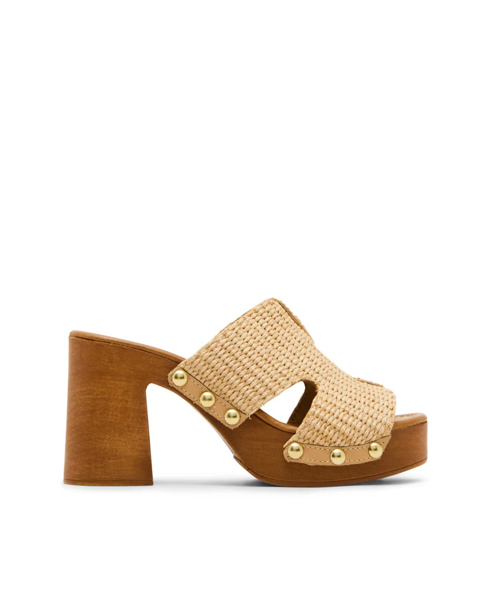 Sandálias de Salto Sunkissed Raffia Taupe-1