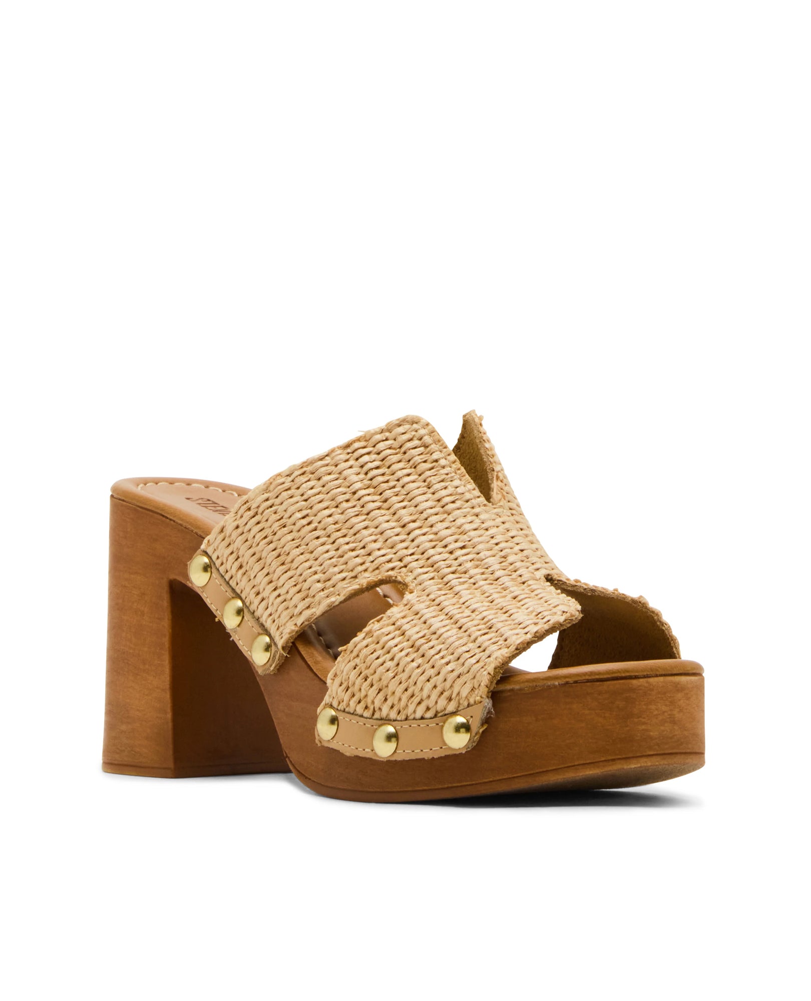 Sandálias de Salto Sunkissed Raffia Taupe-2