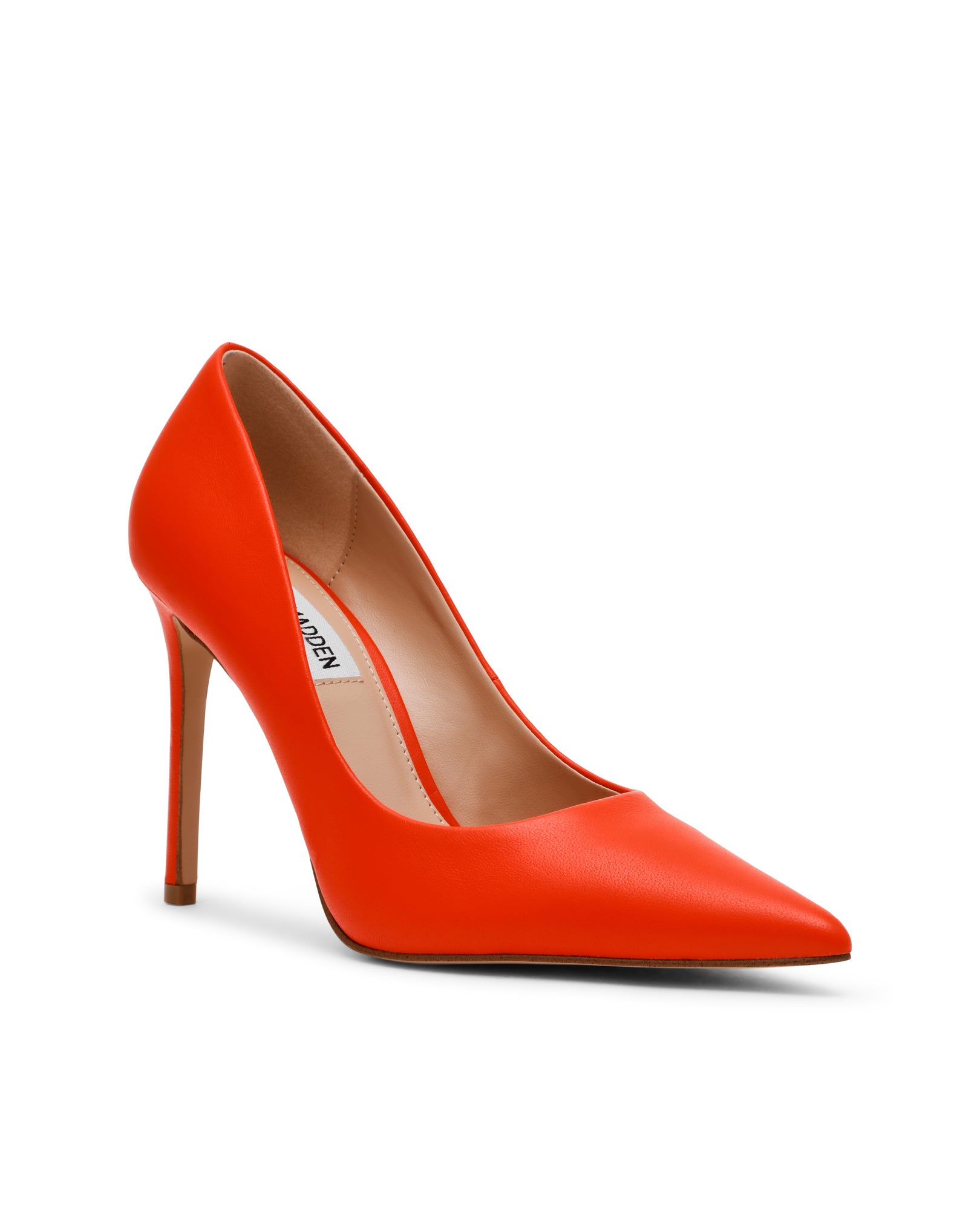 Sapatos de Salto Thrive Vermelho Laranja Pele Vermelho-2