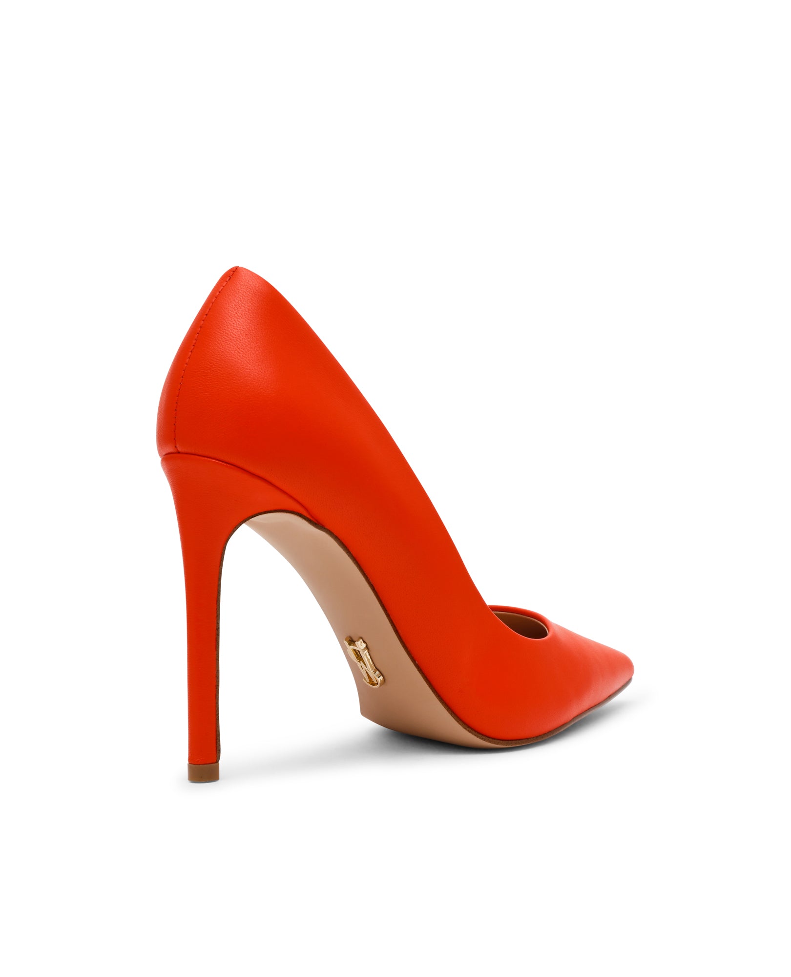 Sapatos de Salto Thrive Vermelho Laranja Pele Vermelho-3