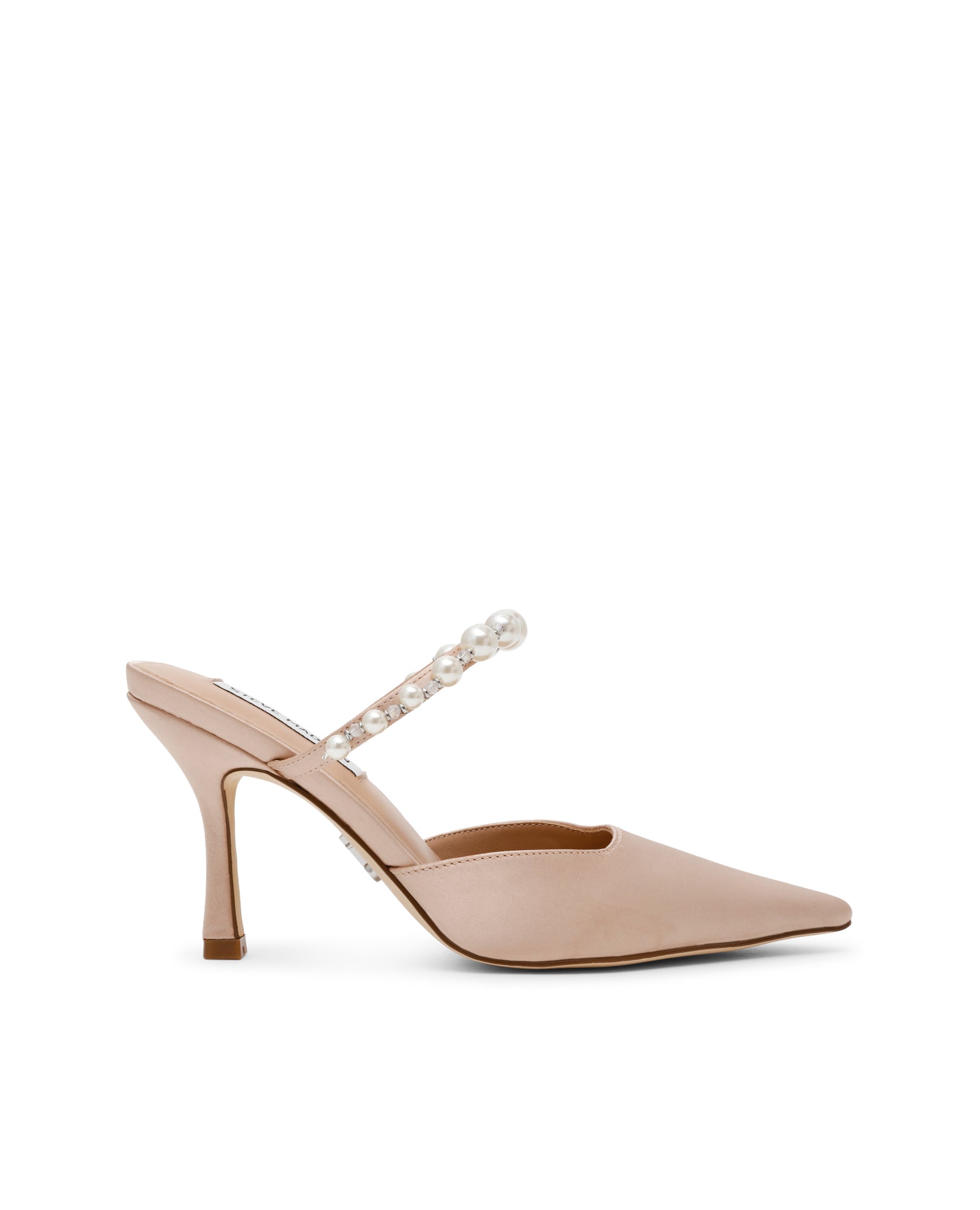 Imagem 0 de Sandálias de Salto Brecki-P Champanhe Cetim