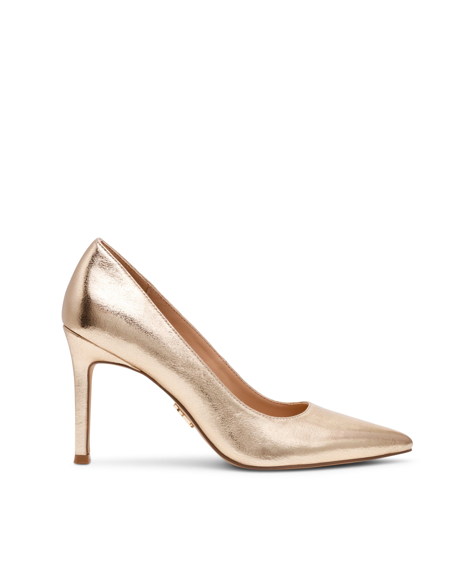 Sapatos de Salto Secured Dourado Dourado-1