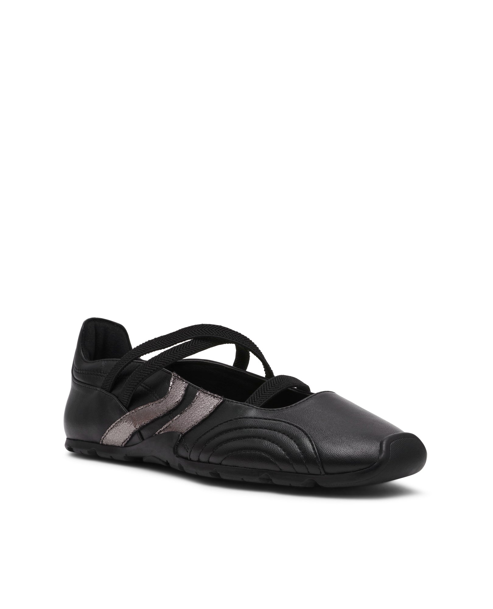 Sapatilhas Joisie Preto Pele Preto-2