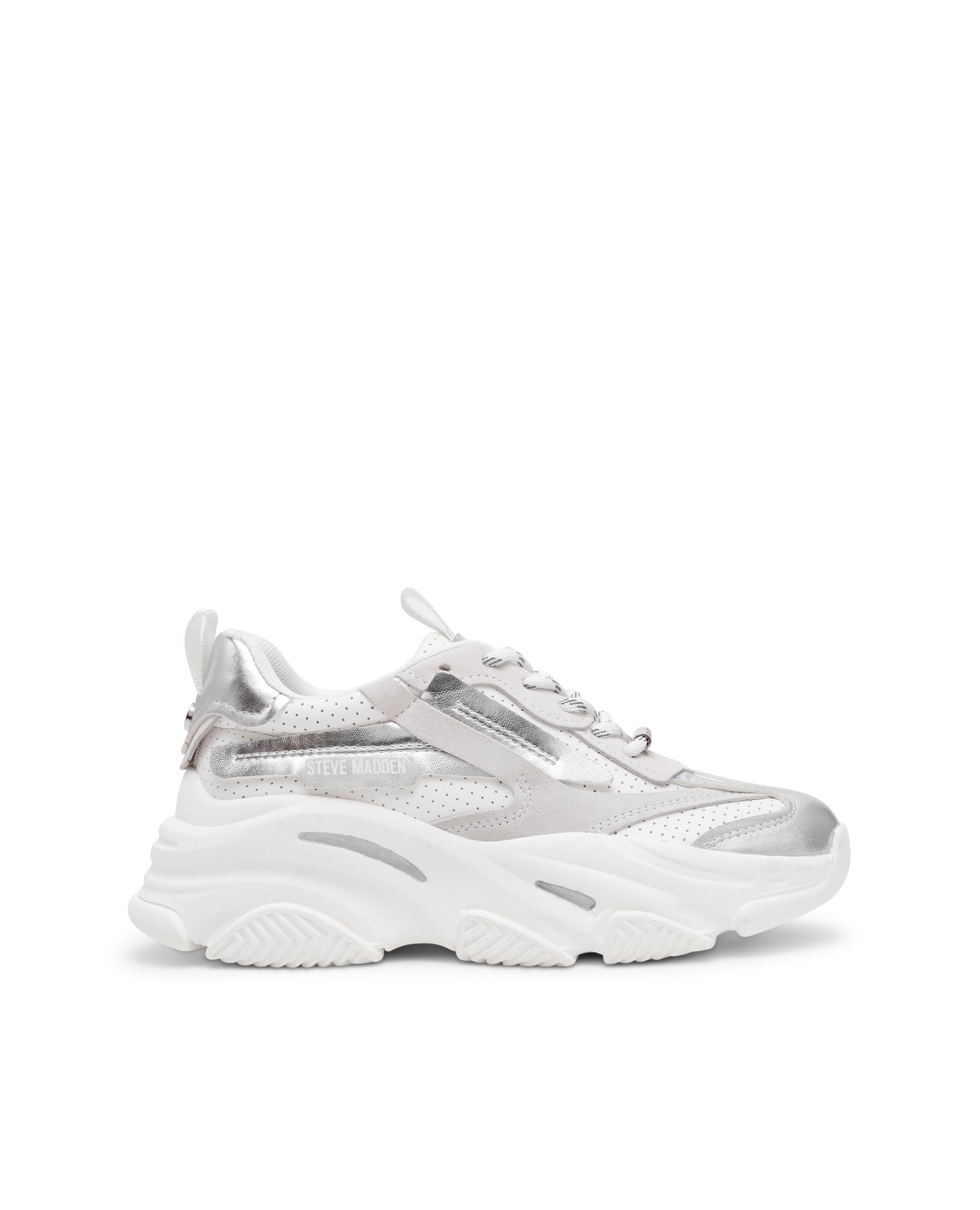 Sapatilhas Posses-Perf Branco/Prateado Branco-1
