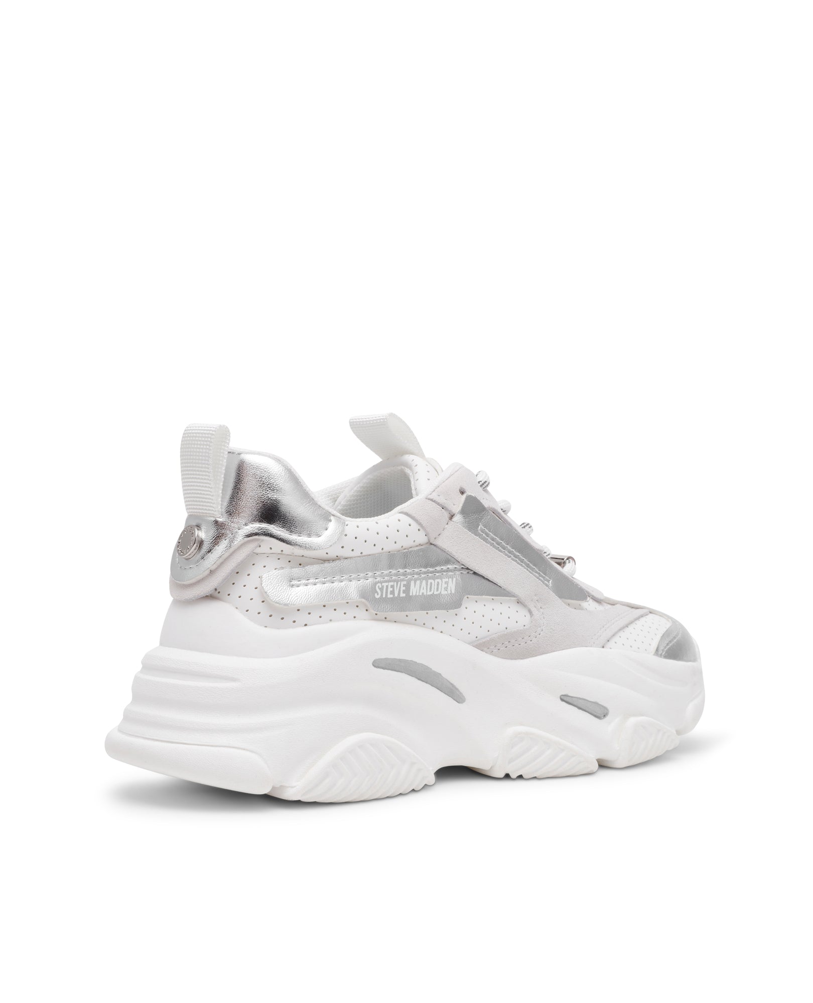 Sapatilhas Posses-Perf Branco/Prateado Branco-3