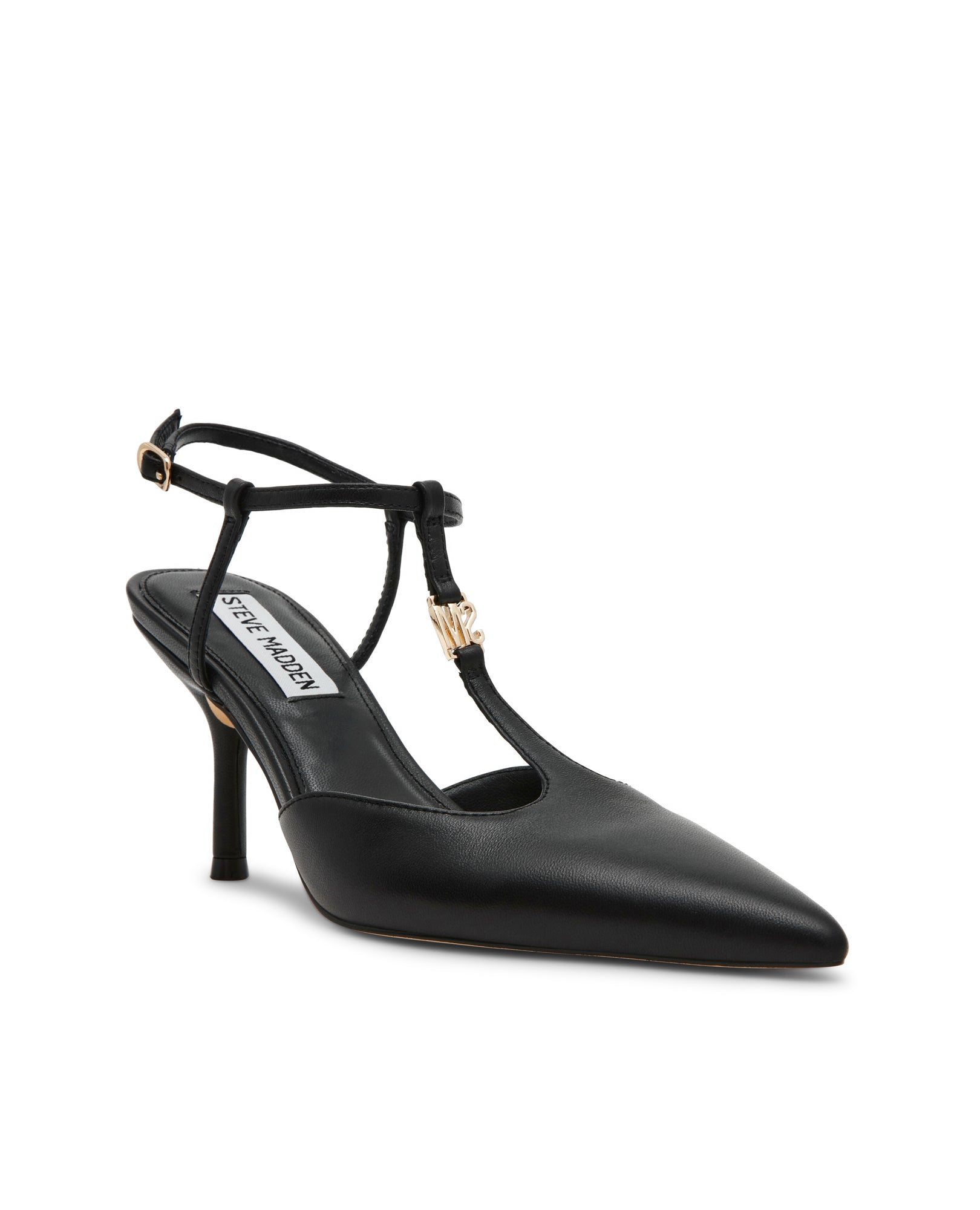 Sapatos de Salto Sanders Preto Pele Preto-2