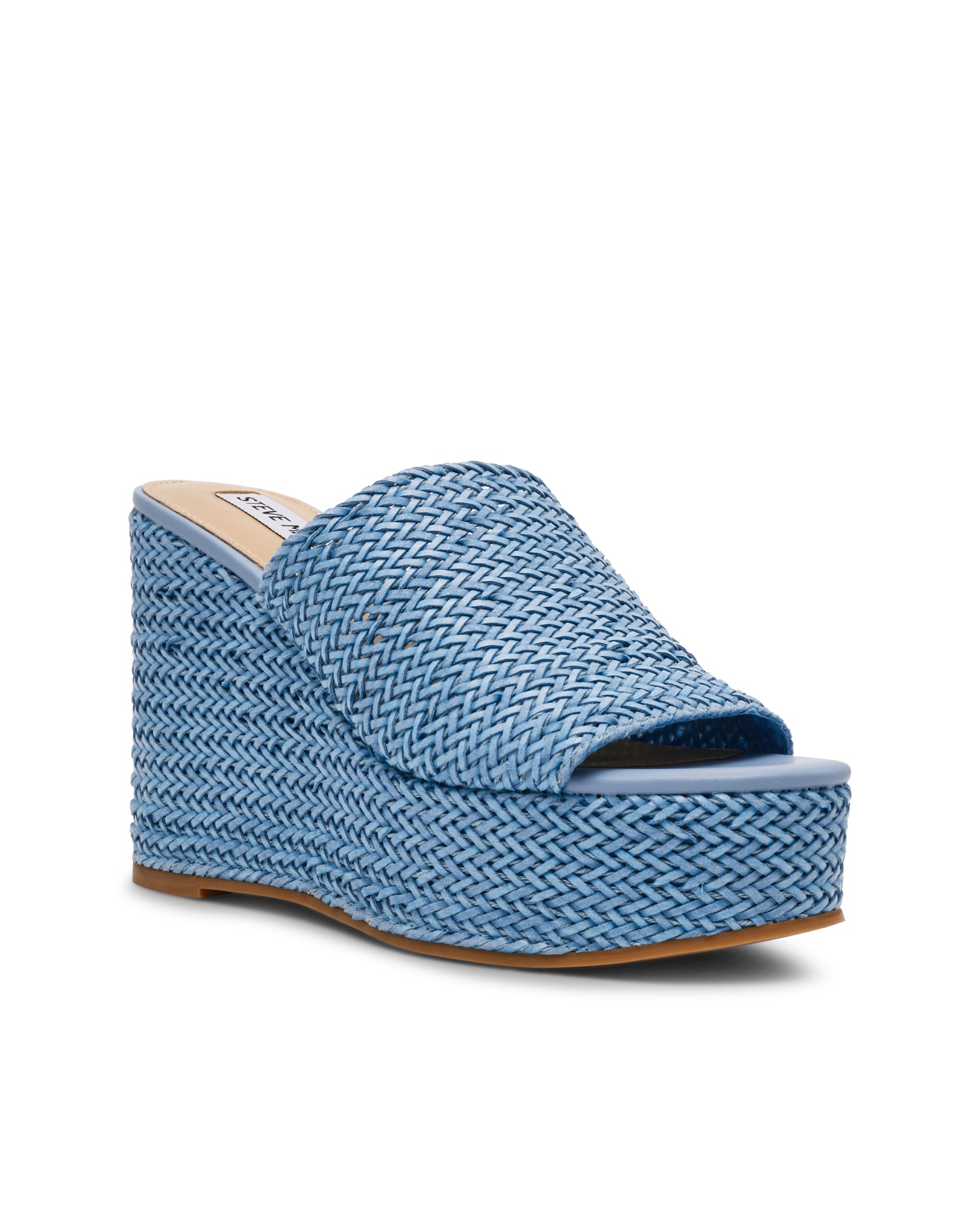 Sandálias Cunha Cassi Azul Raffia Azul-2