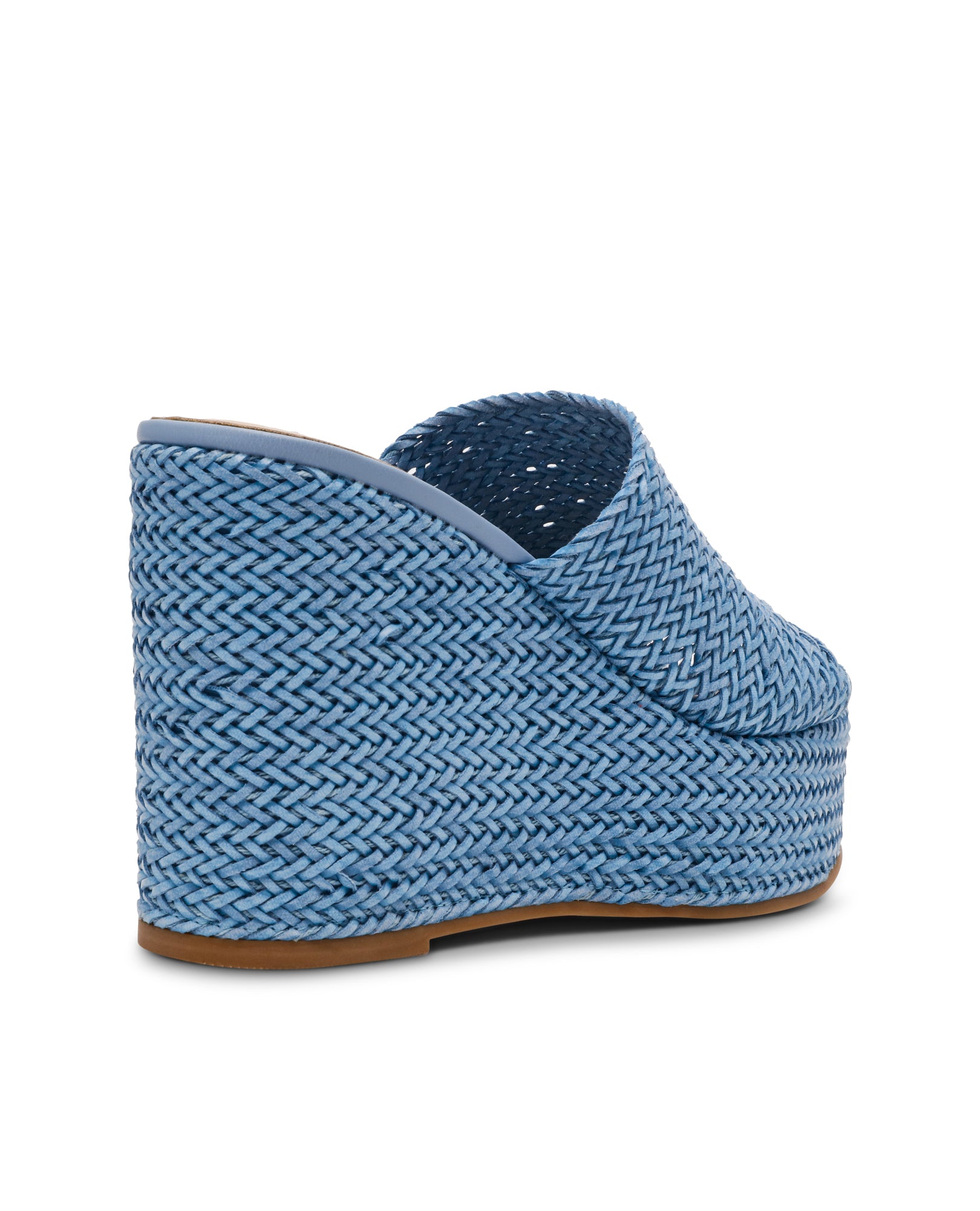 Sandálias Cunha Cassi Azul Raffia Azul-3