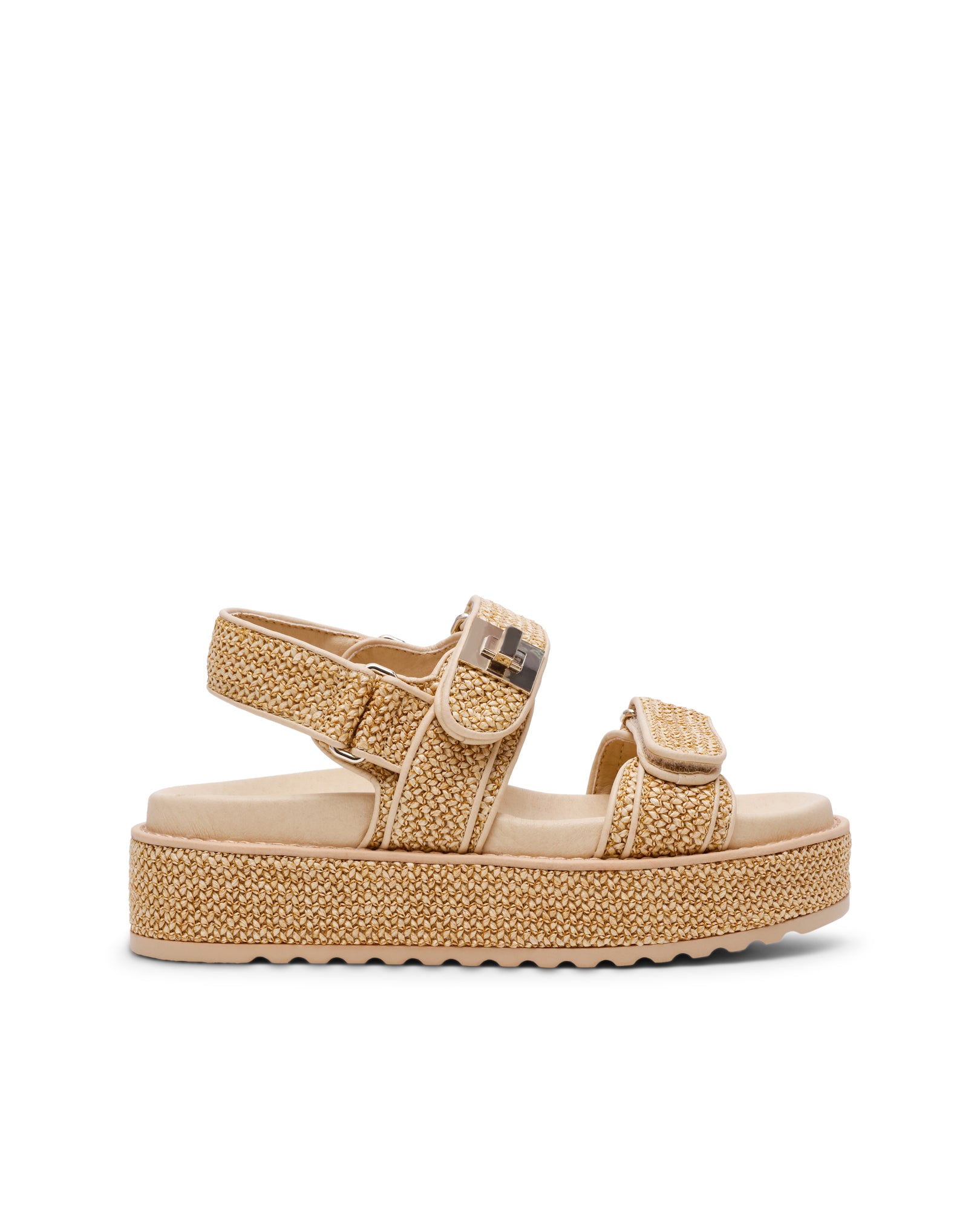 Sandálias Rasas Bigmona Natural Raffia Claro Castanho-claro-1