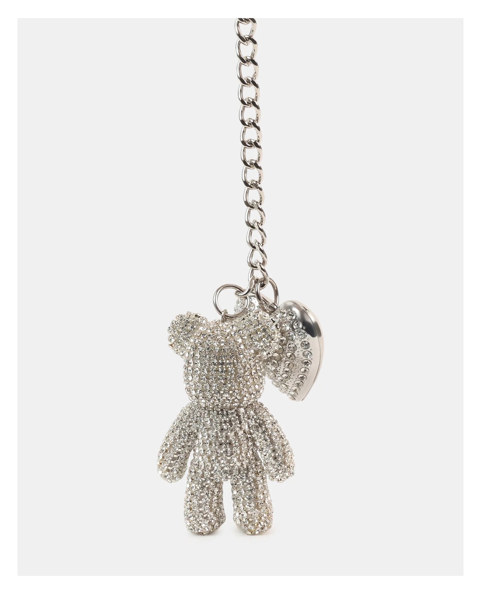 Bag Charm D-Teddy Silver Cinzento-claro-2