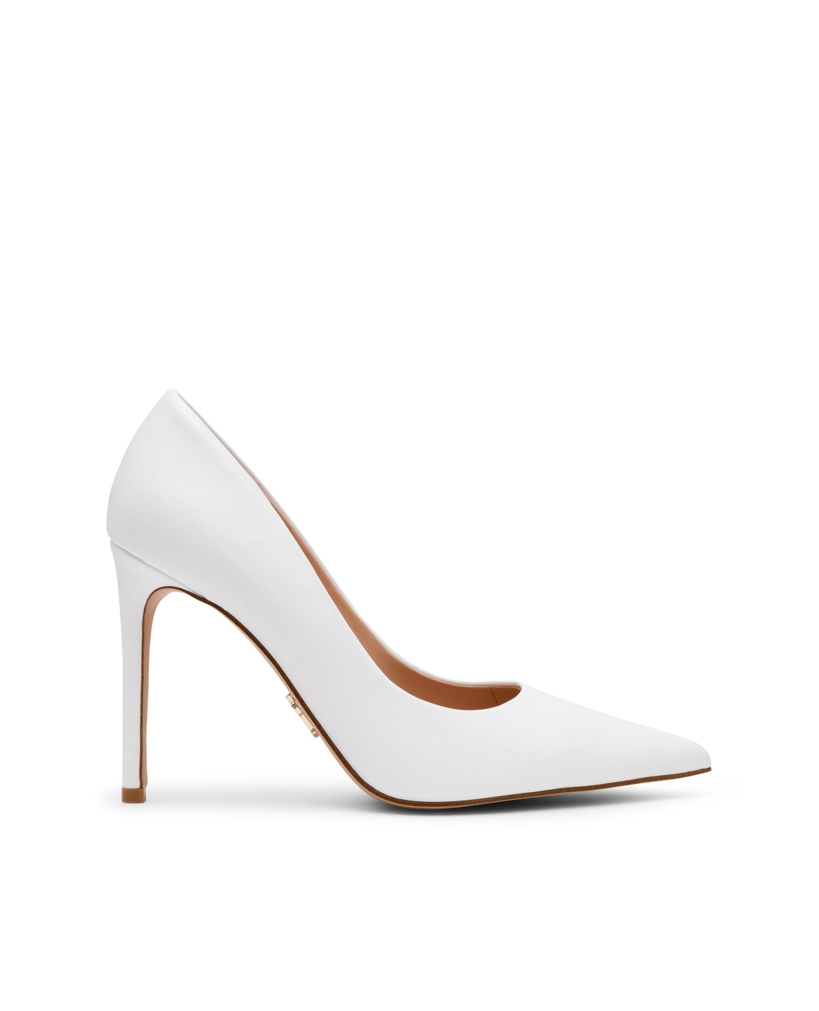 Imagem 0 de Sapatos de Salto Thrive Branco Brilhante Pele