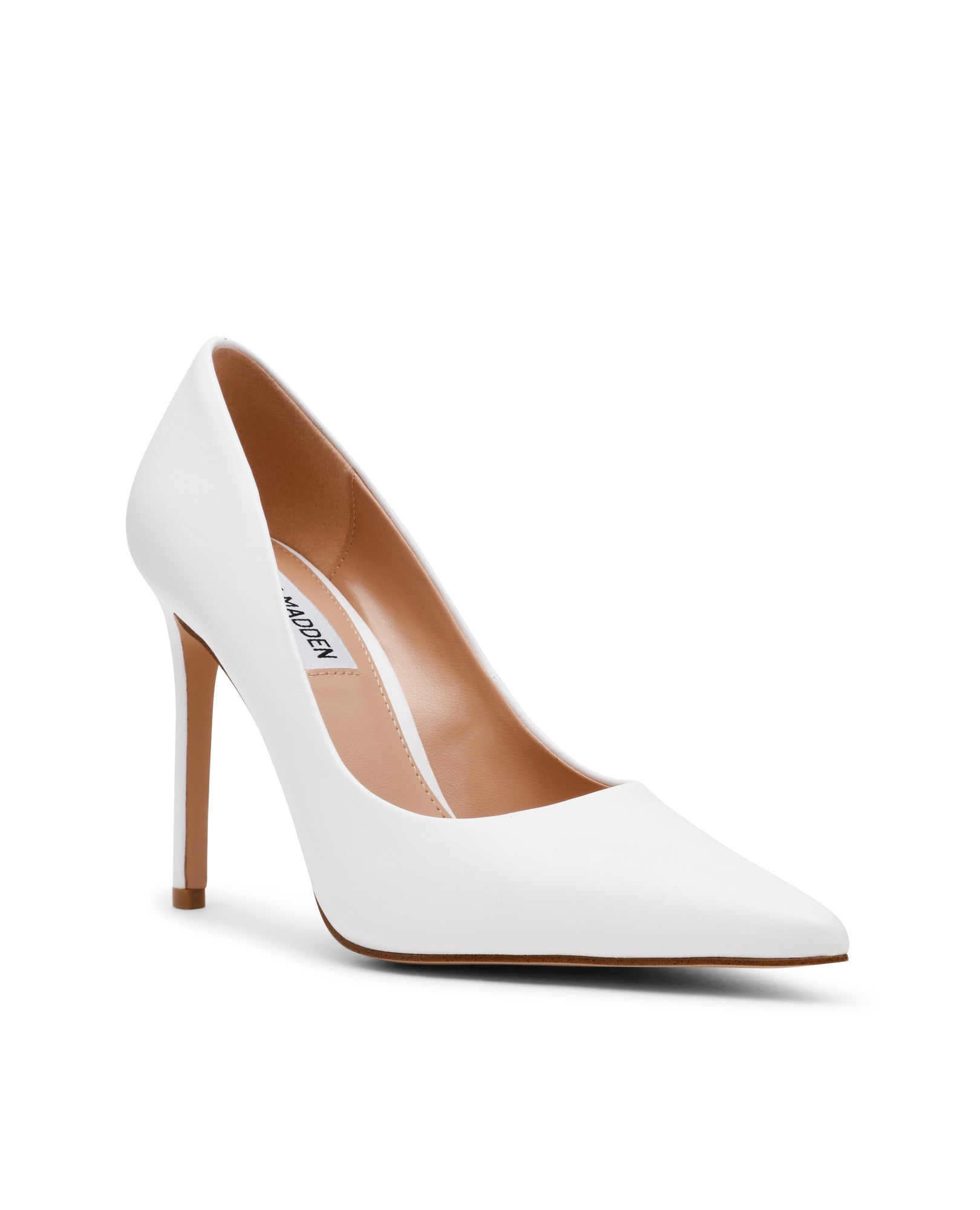 Sapatos de Salto Thrive Branco Brilhante Pele Branco-2