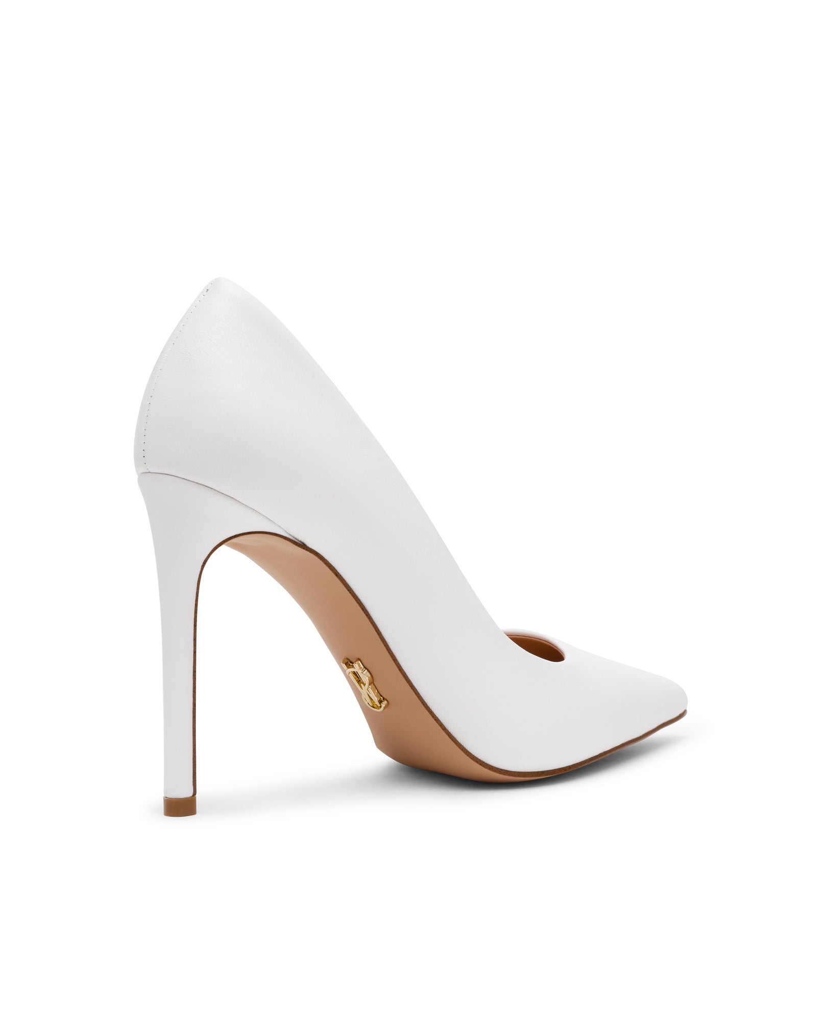 Sapatos de Salto Thrive Branco Brilhante Pele Branco-3