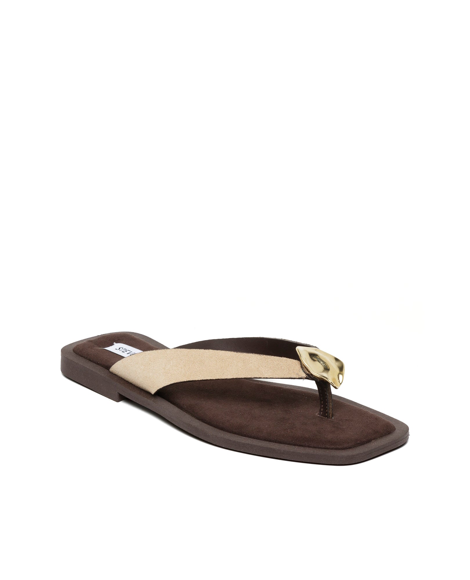 Sandálias Rasas Meira Beige Claro Camurça Castanho-claro-2