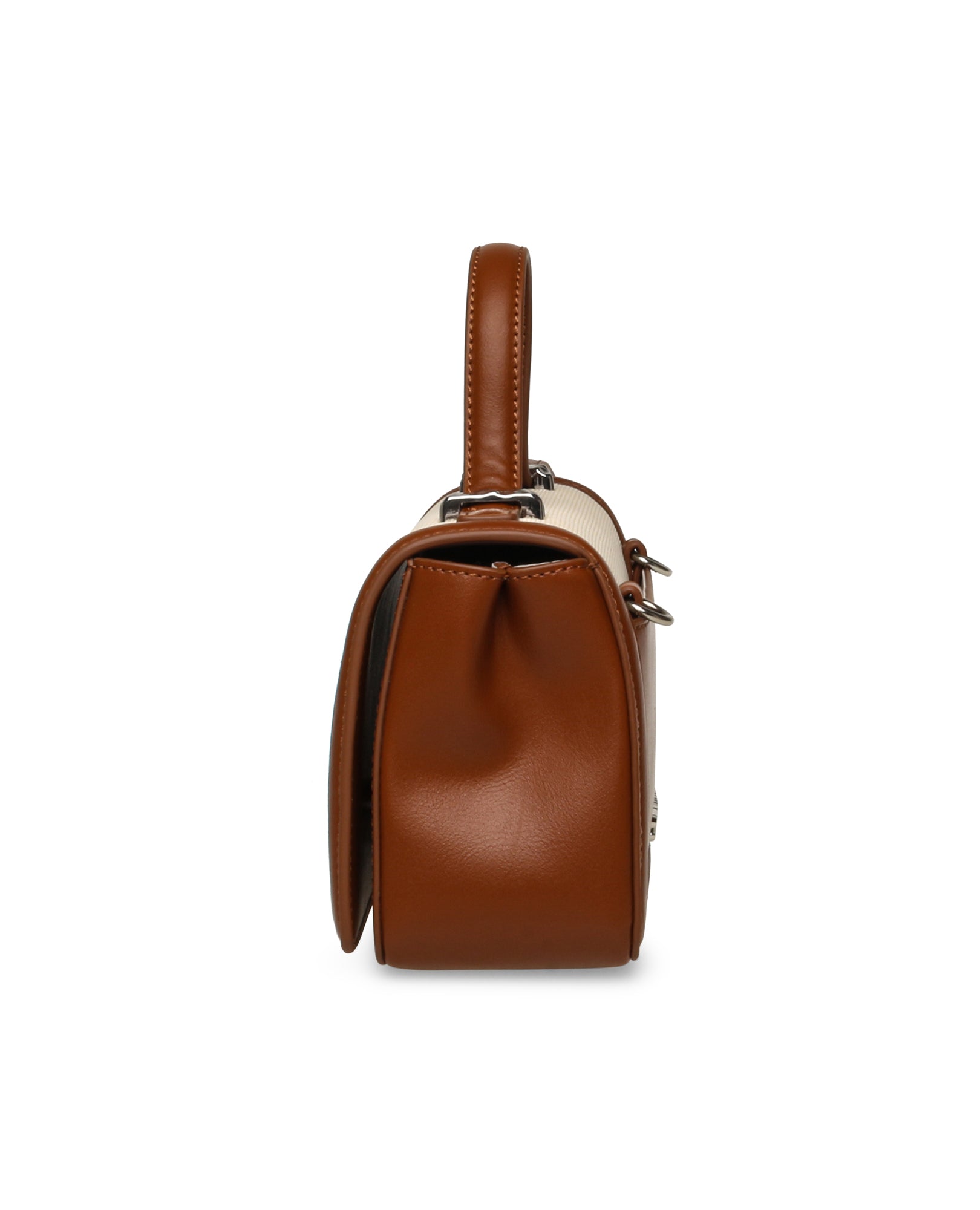 Mala a Tiracolo Bquill Cognac/Silver Taupe-4
