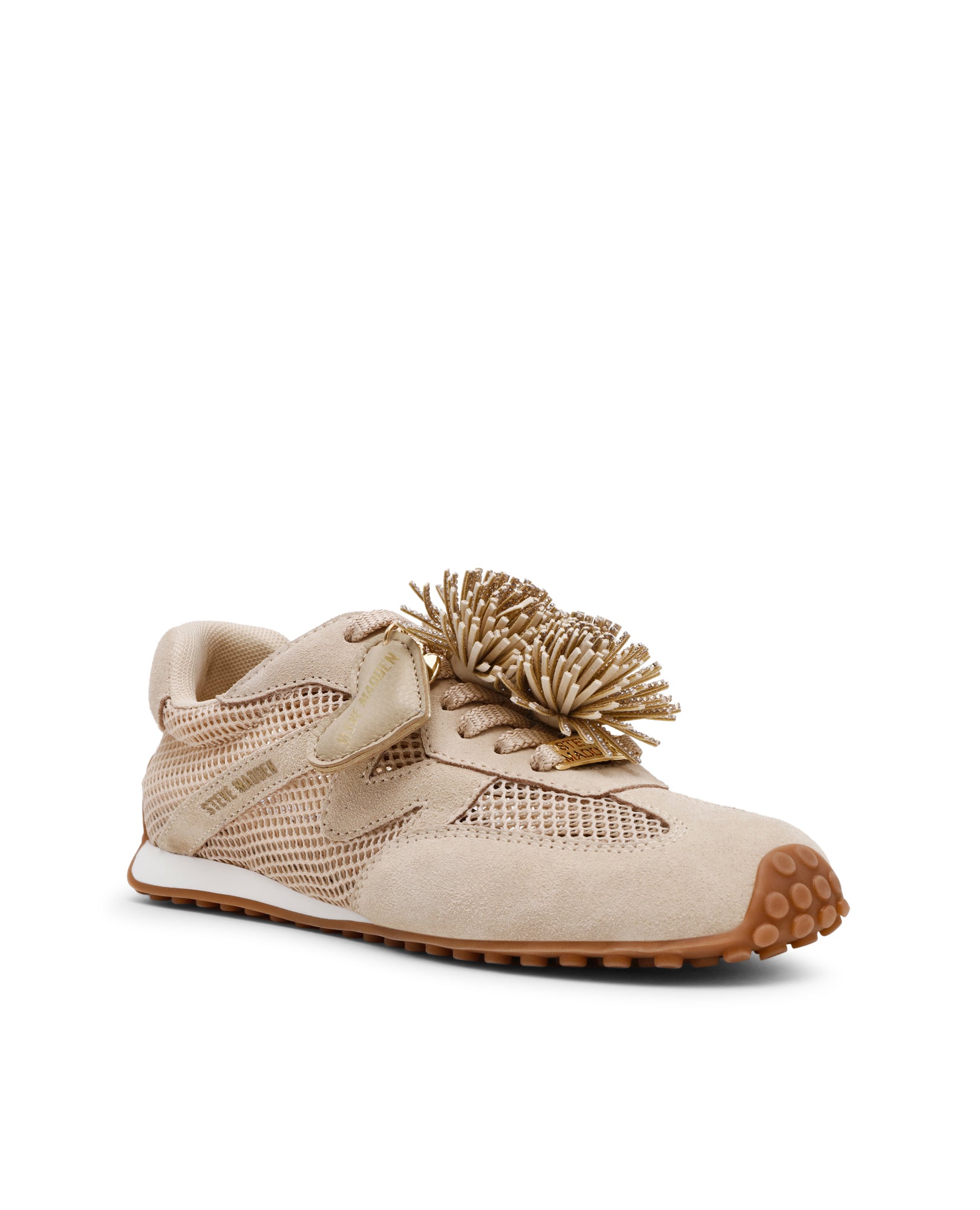 Sapatilhas Coheart Areia Camurça Creme-2