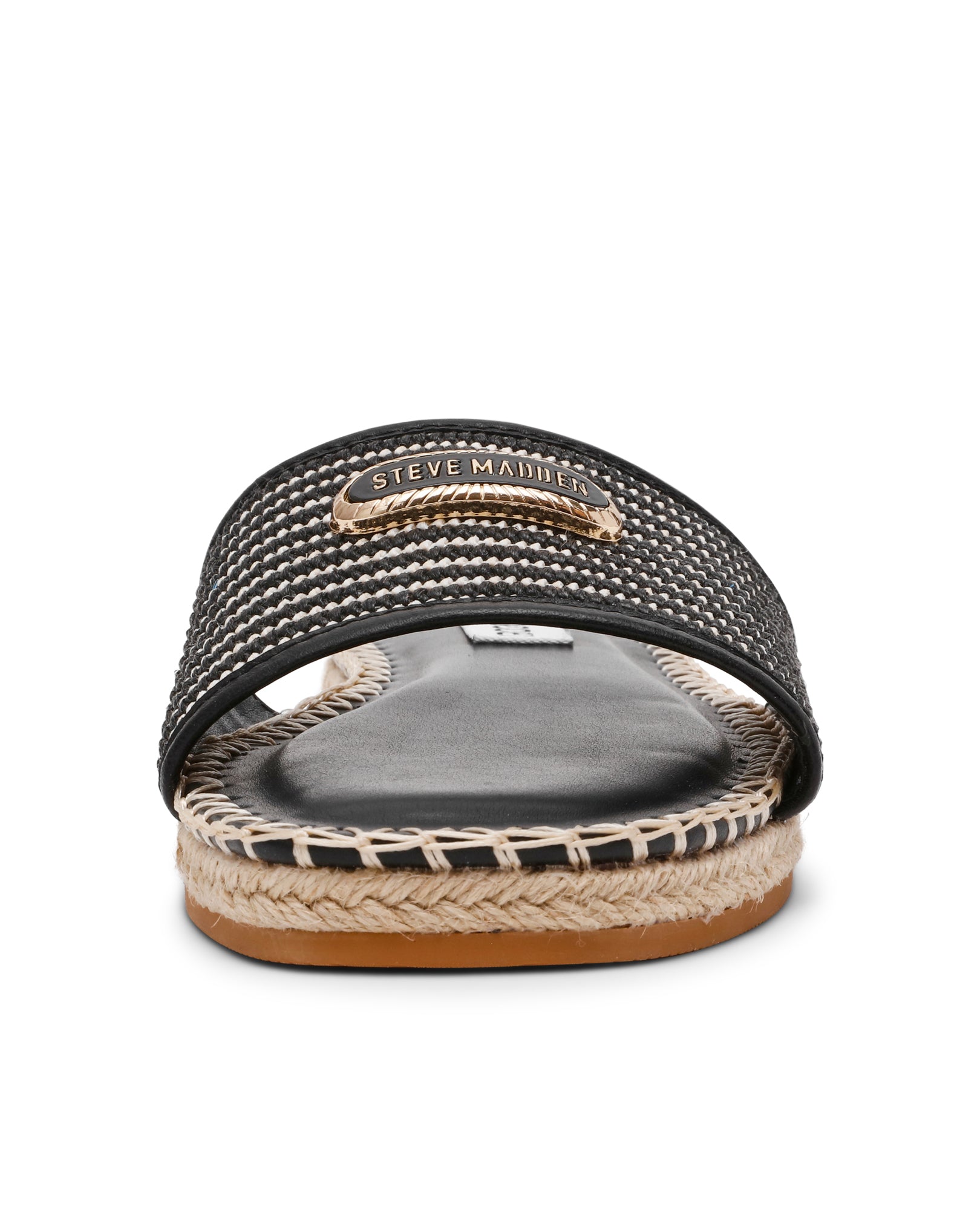 Sandálias Rasas Tropics Preto Raffia Preto-2