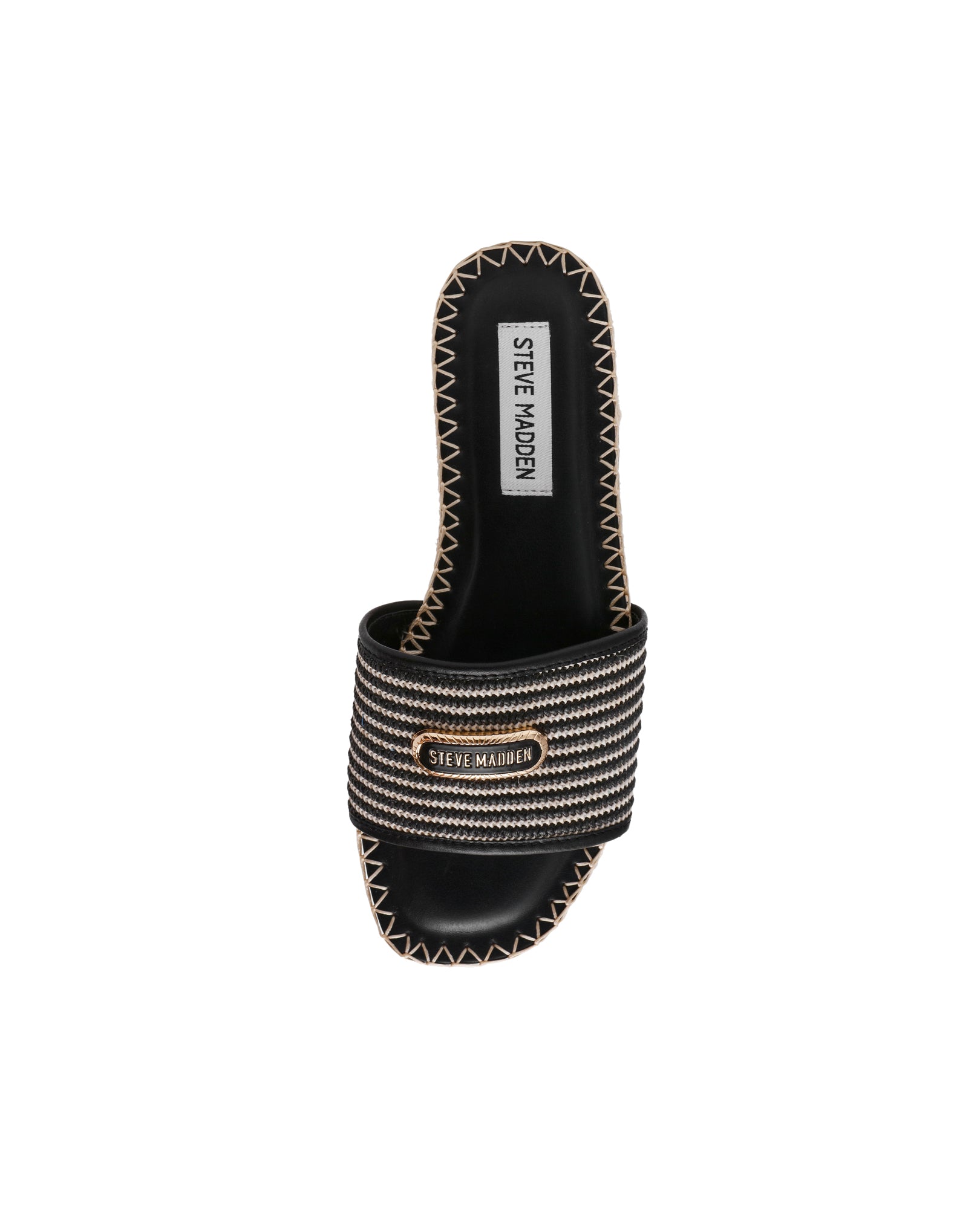 Sandálias Rasas Tropics Preto Raffia Preto-4