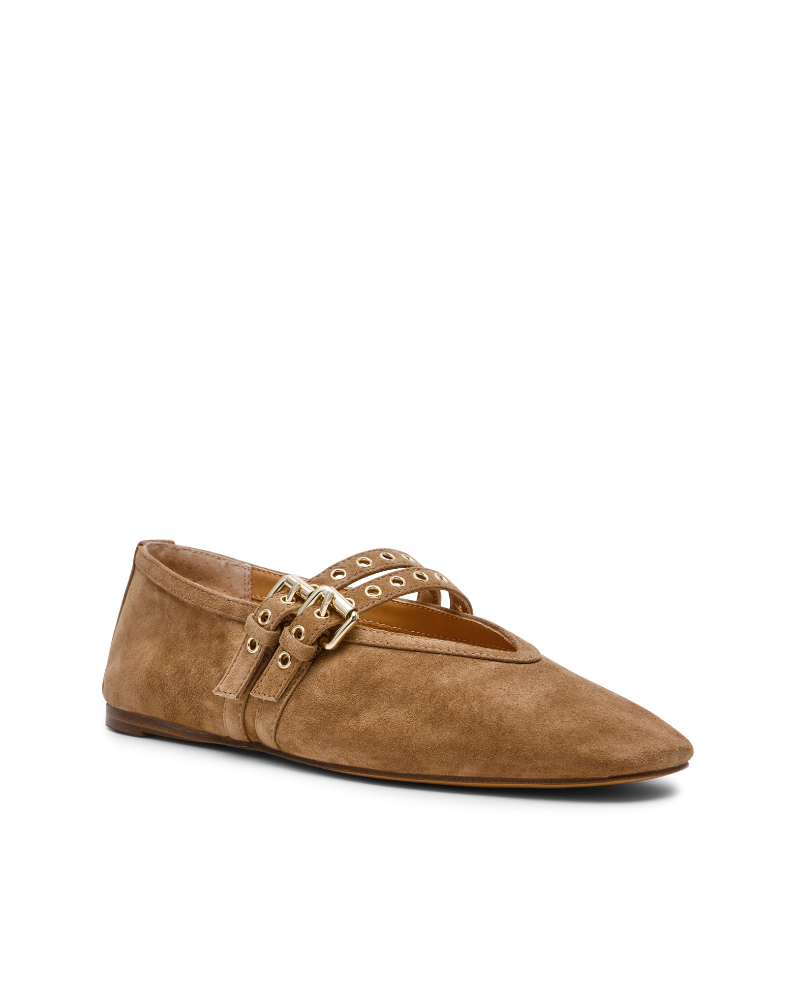 Ballerinas Lydia Taupe Camurça Taupe-2