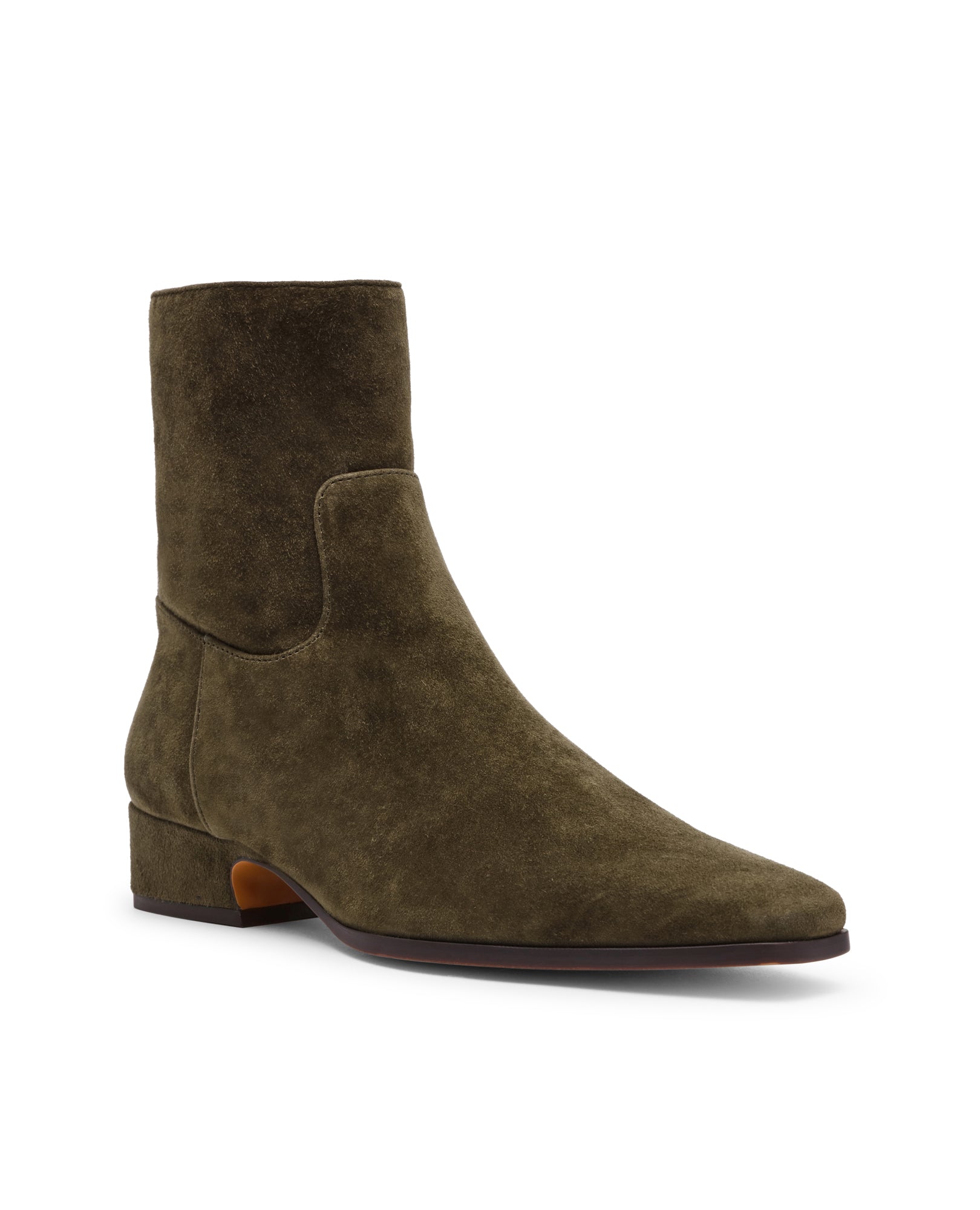 Botins Dusty Verde Azeitona Camurça Verde-2
