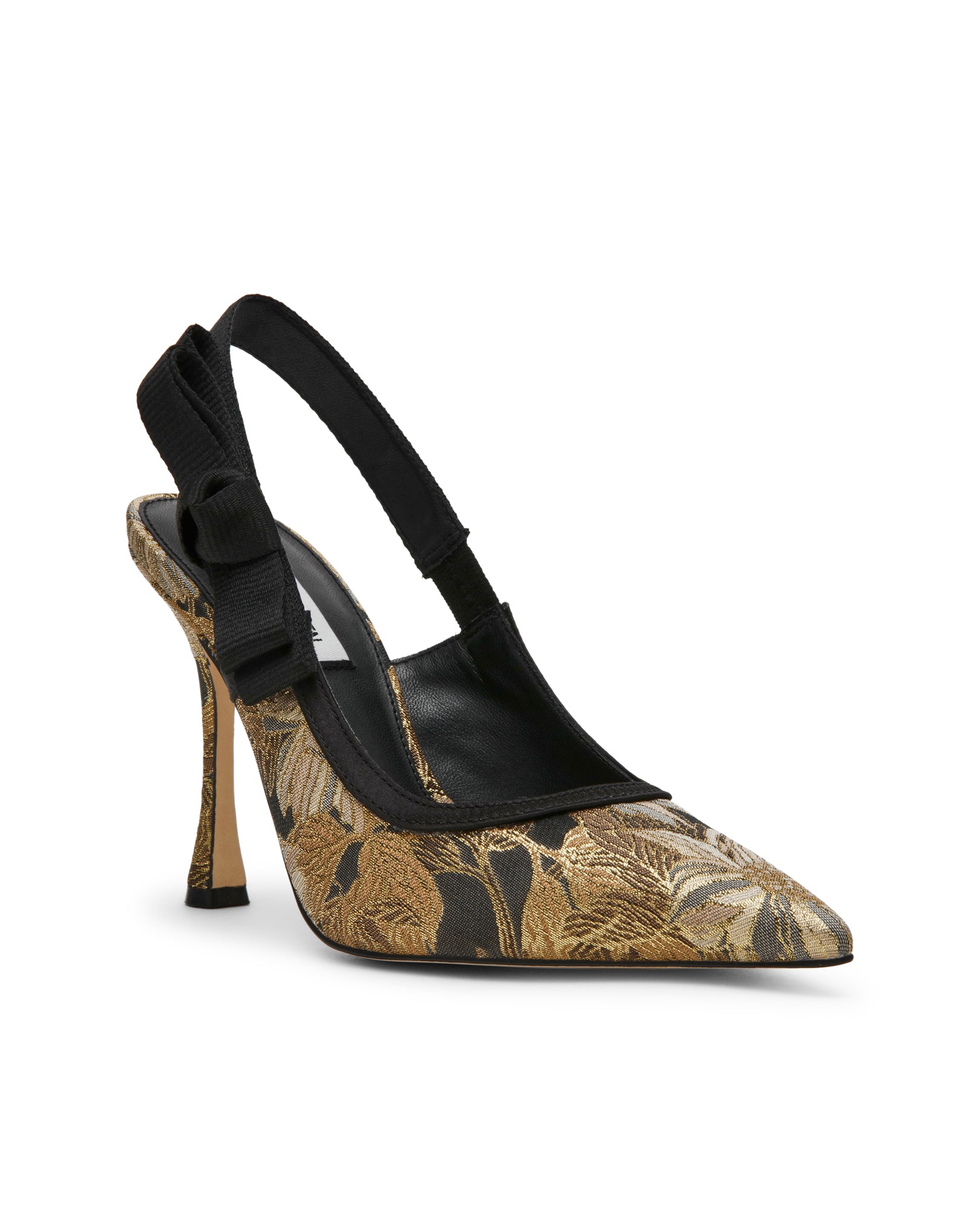 Sapatos de Salto Brylie-FB Dourado/Preto Preto-2