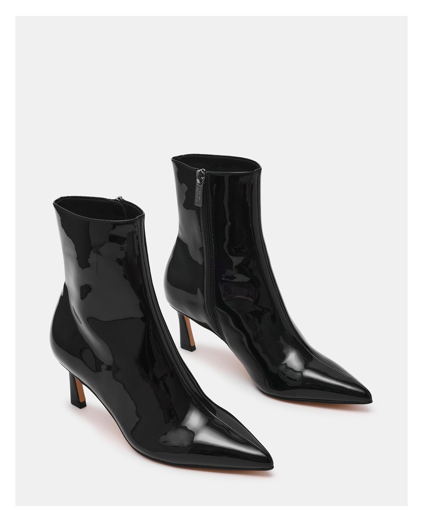 Botins Lulah Preto Crinkle Verniz Preto-2